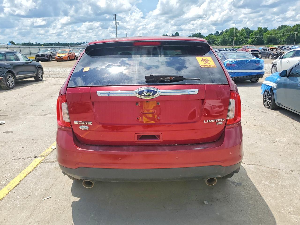 2013 Ford Edge Limited Maroon vin: 2FMDK4KC2DBE22426