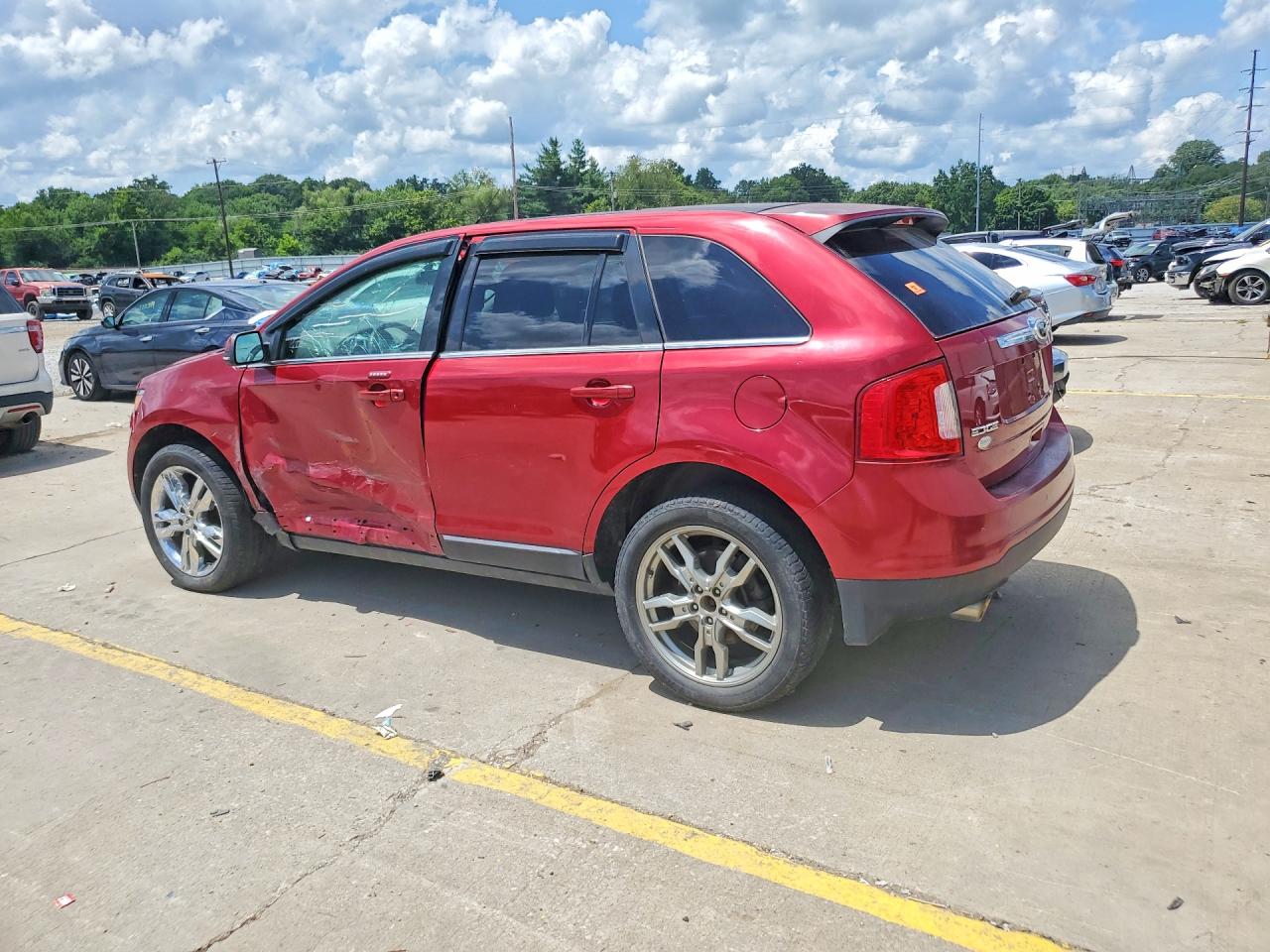2013 Ford Edge Limited Maroon vin: 2FMDK4KC2DBE22426