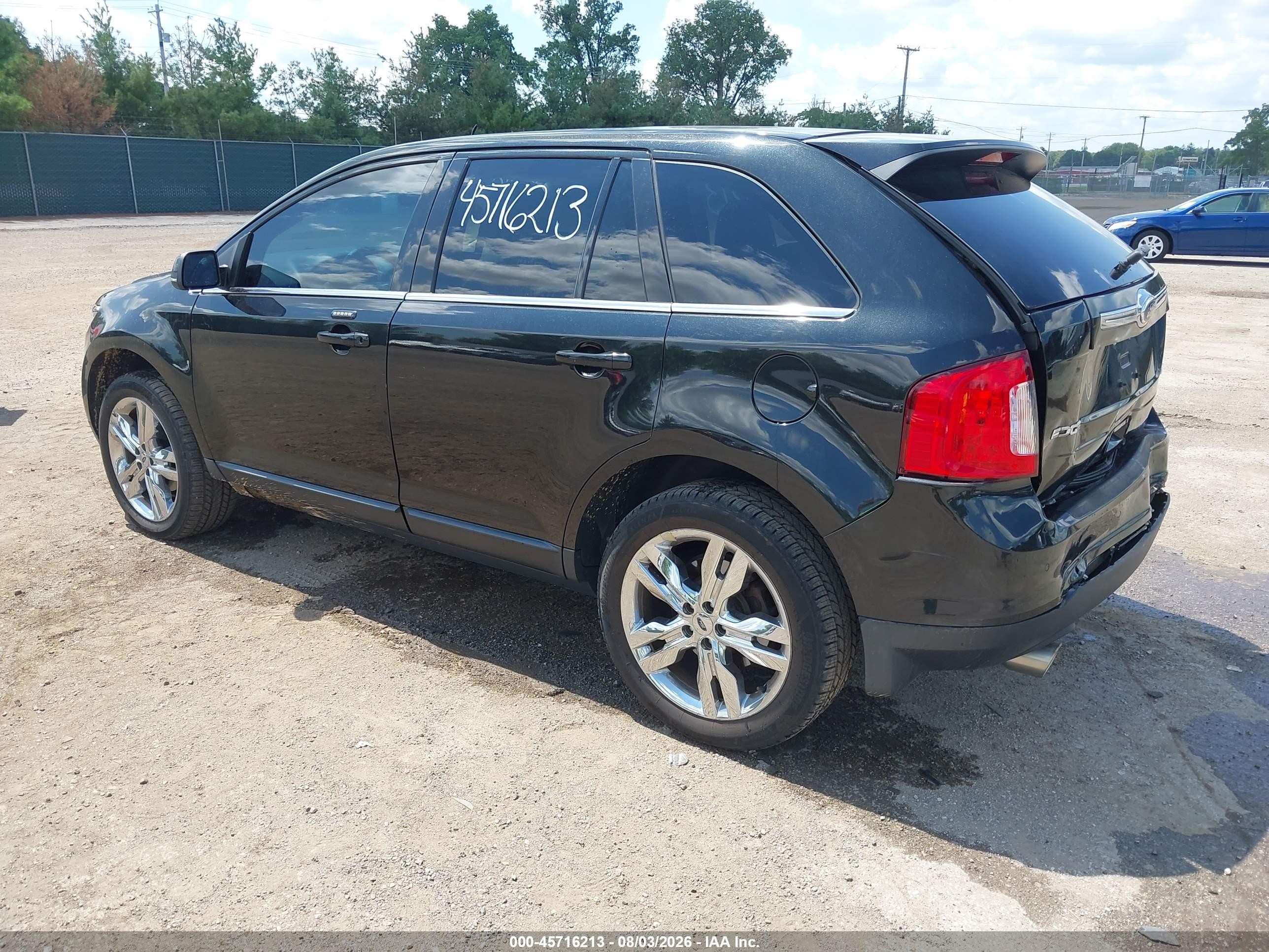 2013 Ford Edge Limited Black vin: 2FMDK4KC2DBE24046