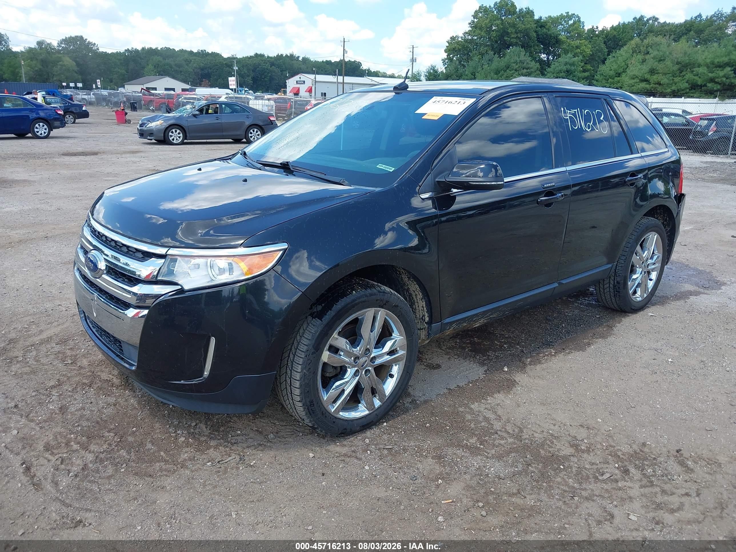 2013 Ford Edge Limited Black vin: 2FMDK4KC2DBE24046