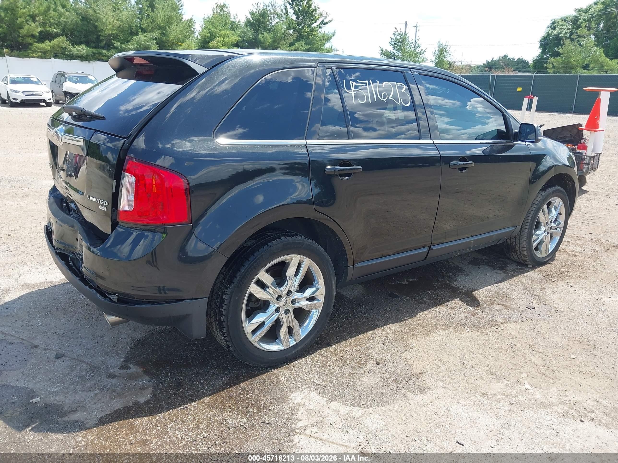 2013 Ford Edge Limited Black vin: 2FMDK4KC2DBE24046
