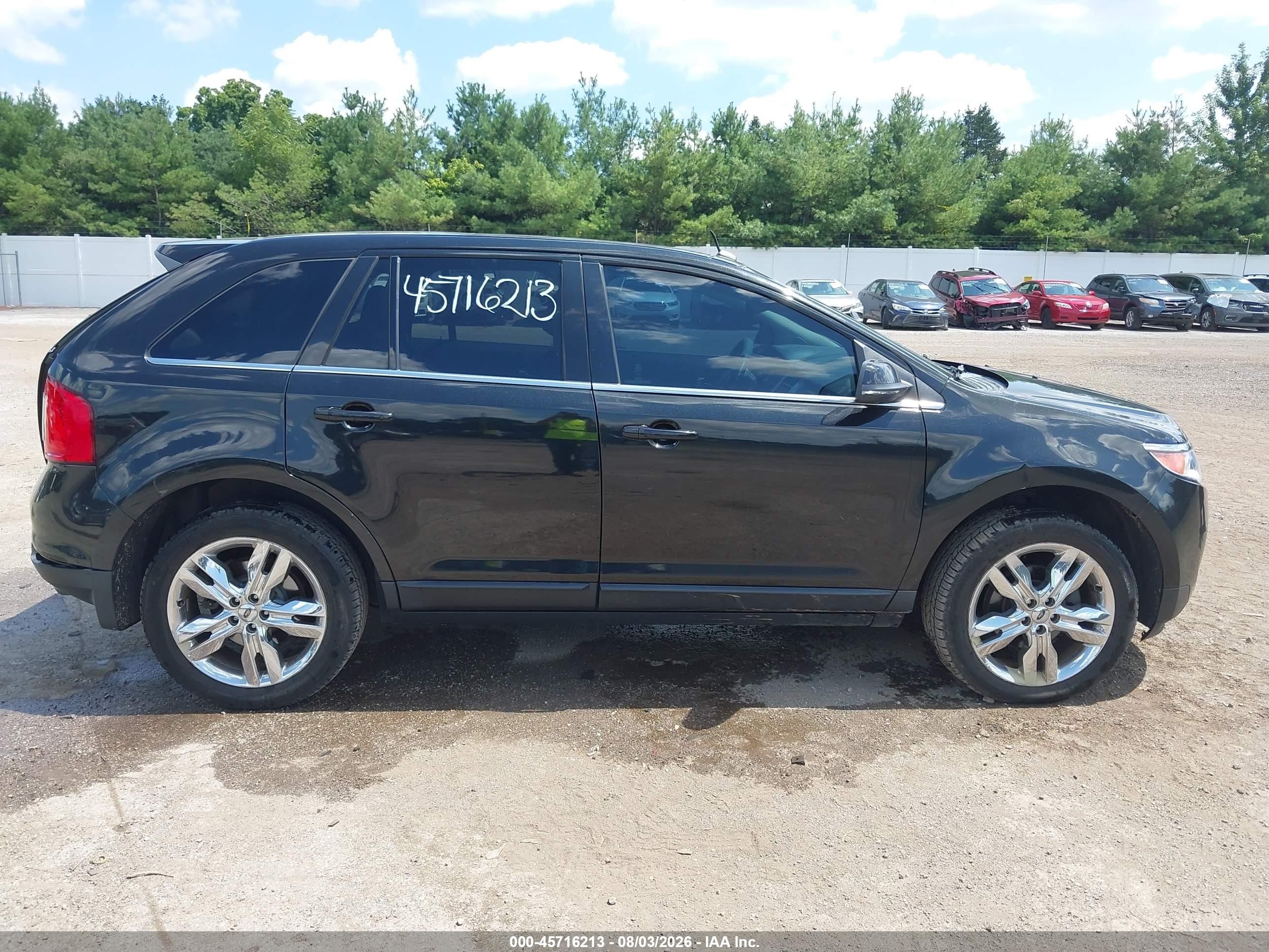2013 Ford Edge Limited Black vin: 2FMDK4KC2DBE24046