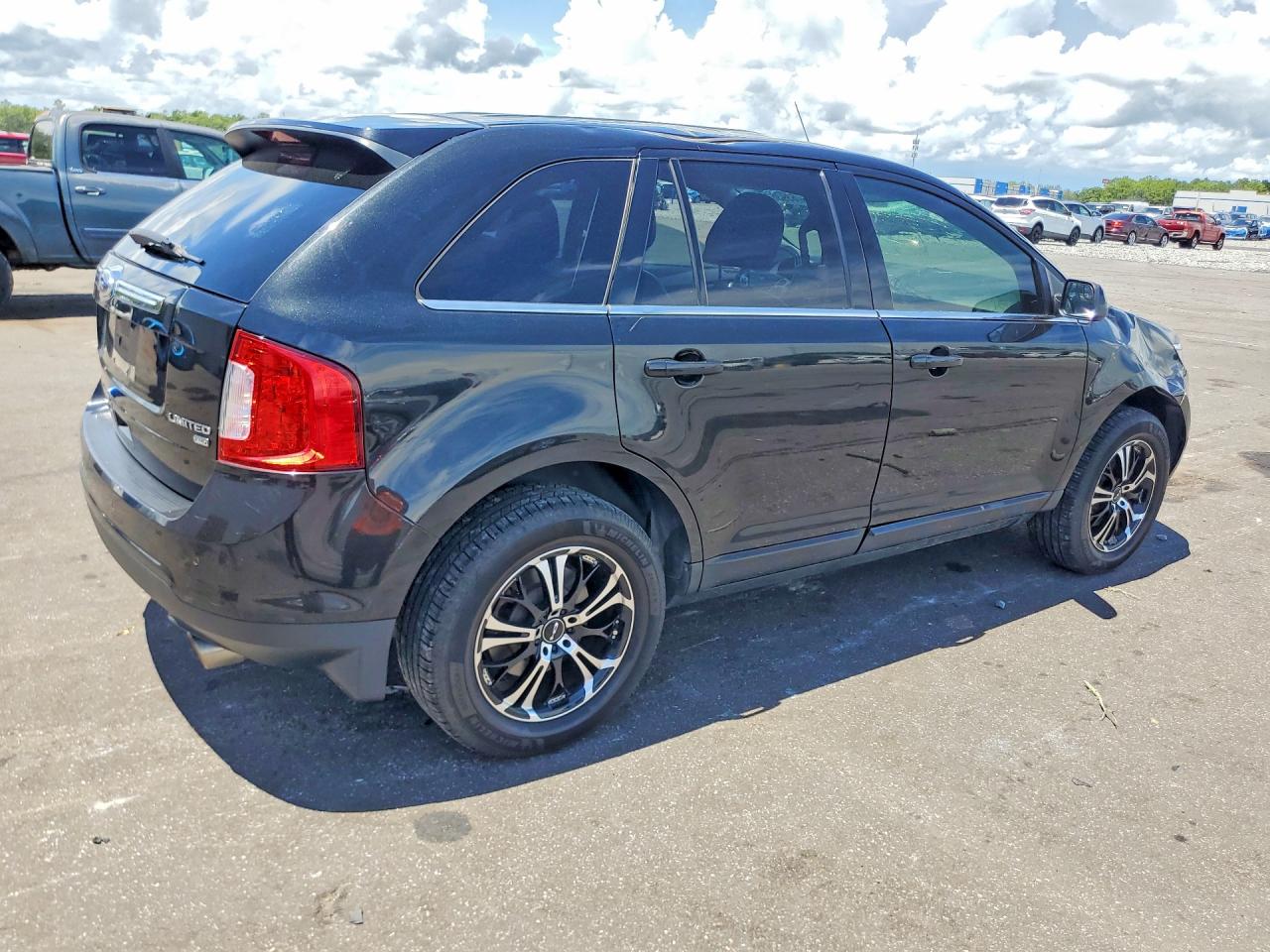 2014 Ford Edge Limited Black vin: 2FMDK4KC2EBA54637