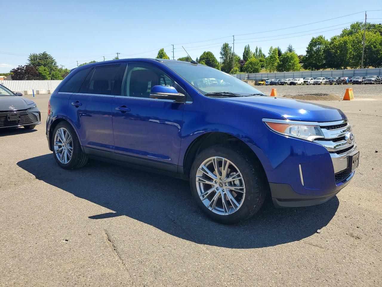 2014 Ford Edge Limited Blue vin: 2FMDK4KC2EBB31295