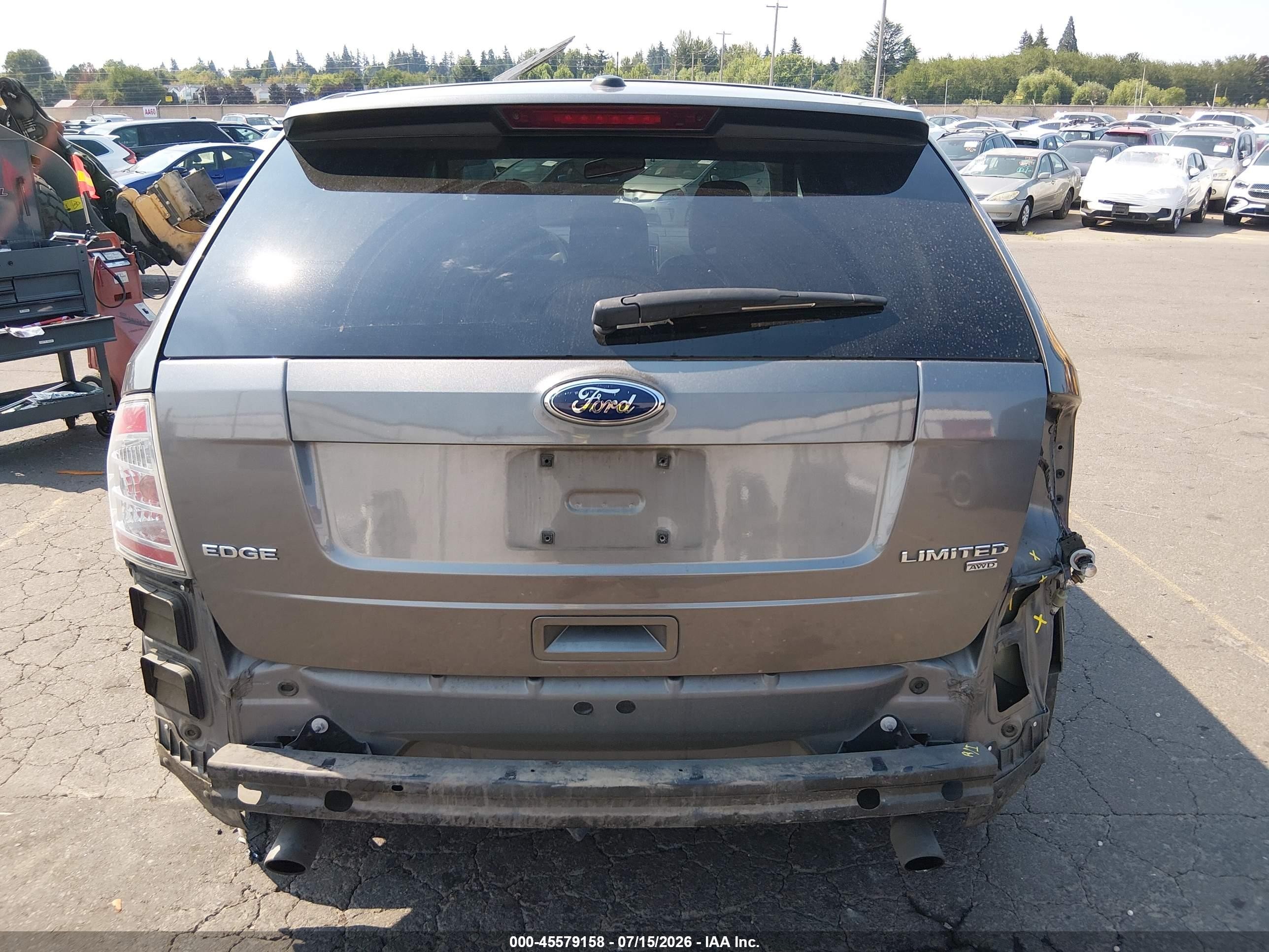 2010 Ford Edge Limited Gray vin: 2FMDK4KC3ABA15873