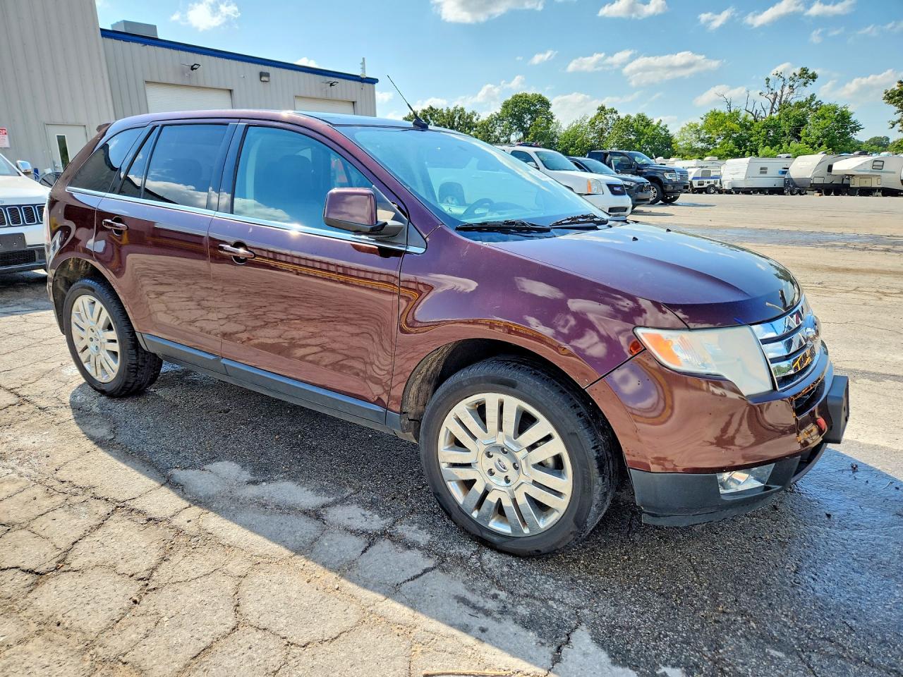 2010 Ford Edge Limited Maroon vin: 2FMDK4KC3ABA44645