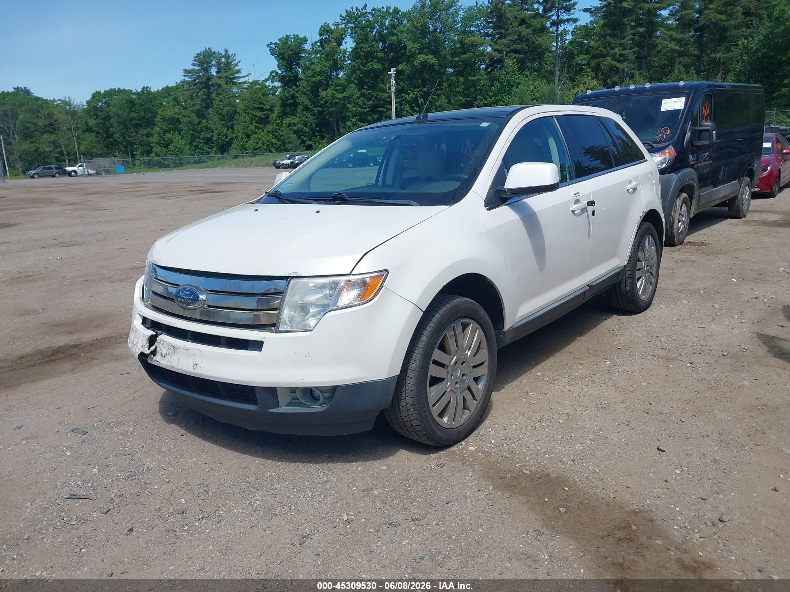 2010 Ford Edge Limited White vin: 2FMDK4KC3ABB17268