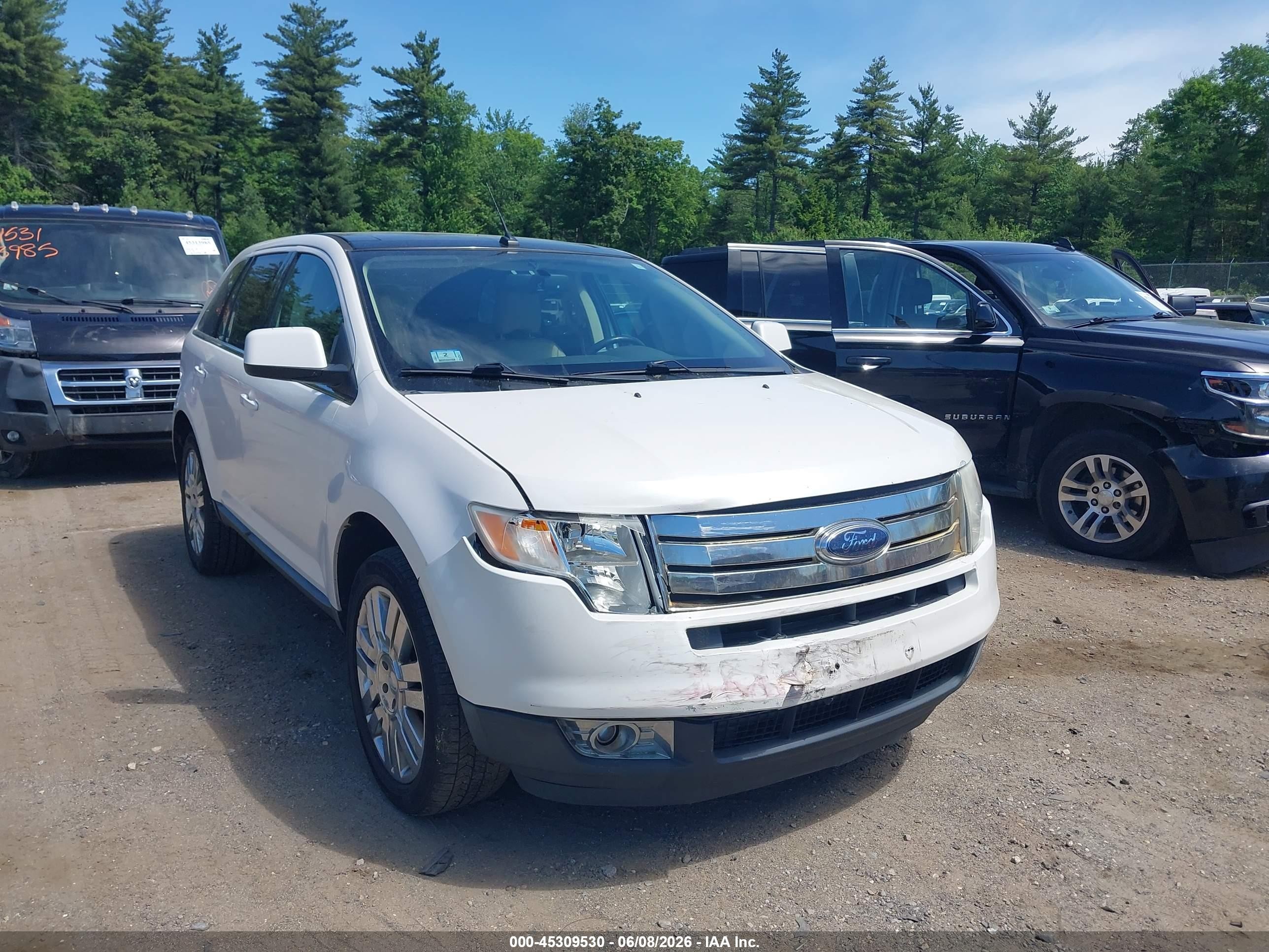 2010 Ford Edge Limited White vin: 2FMDK4KC3ABB17268
