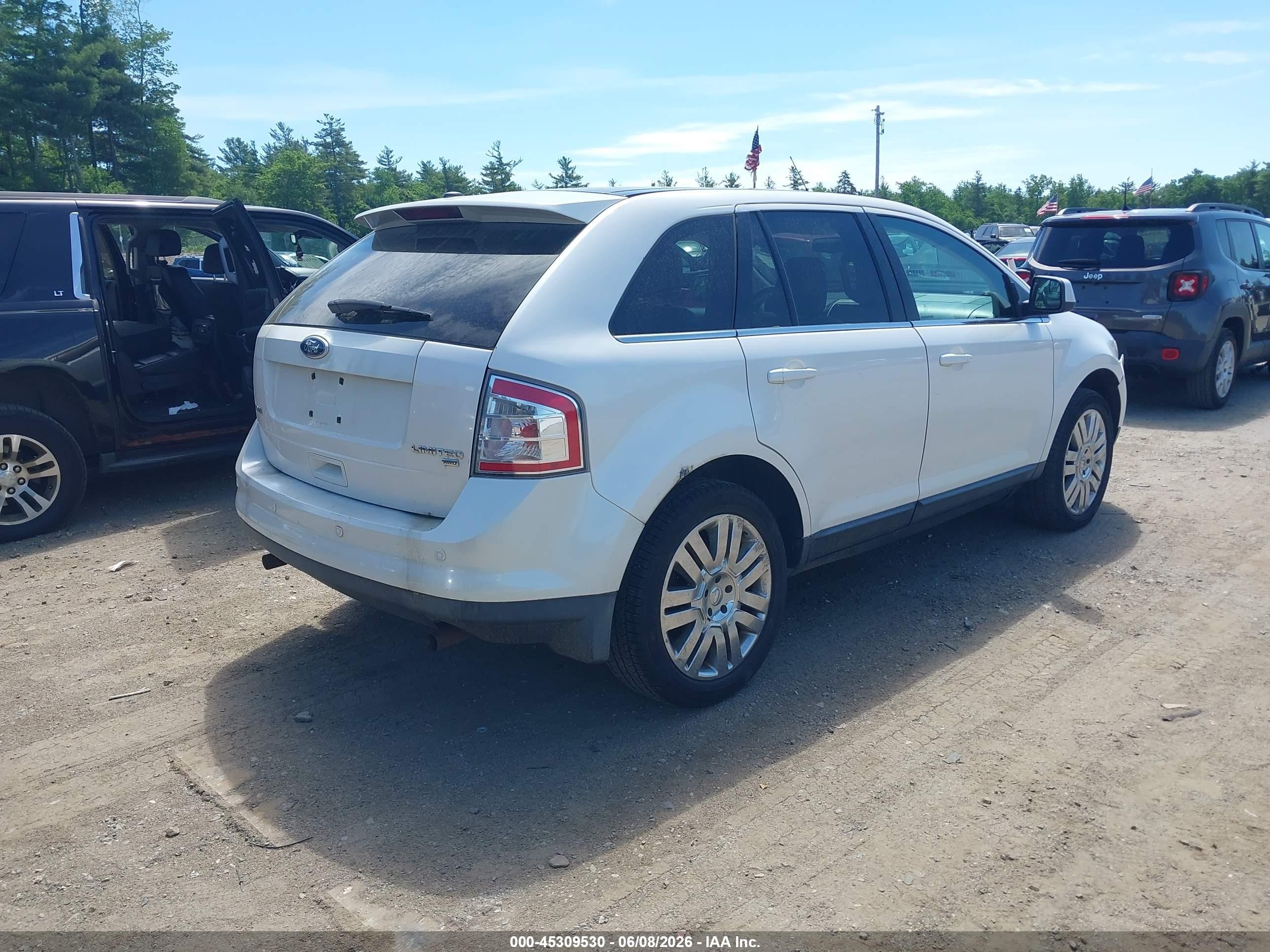 2010 Ford Edge Limited White vin: 2FMDK4KC3ABB17268