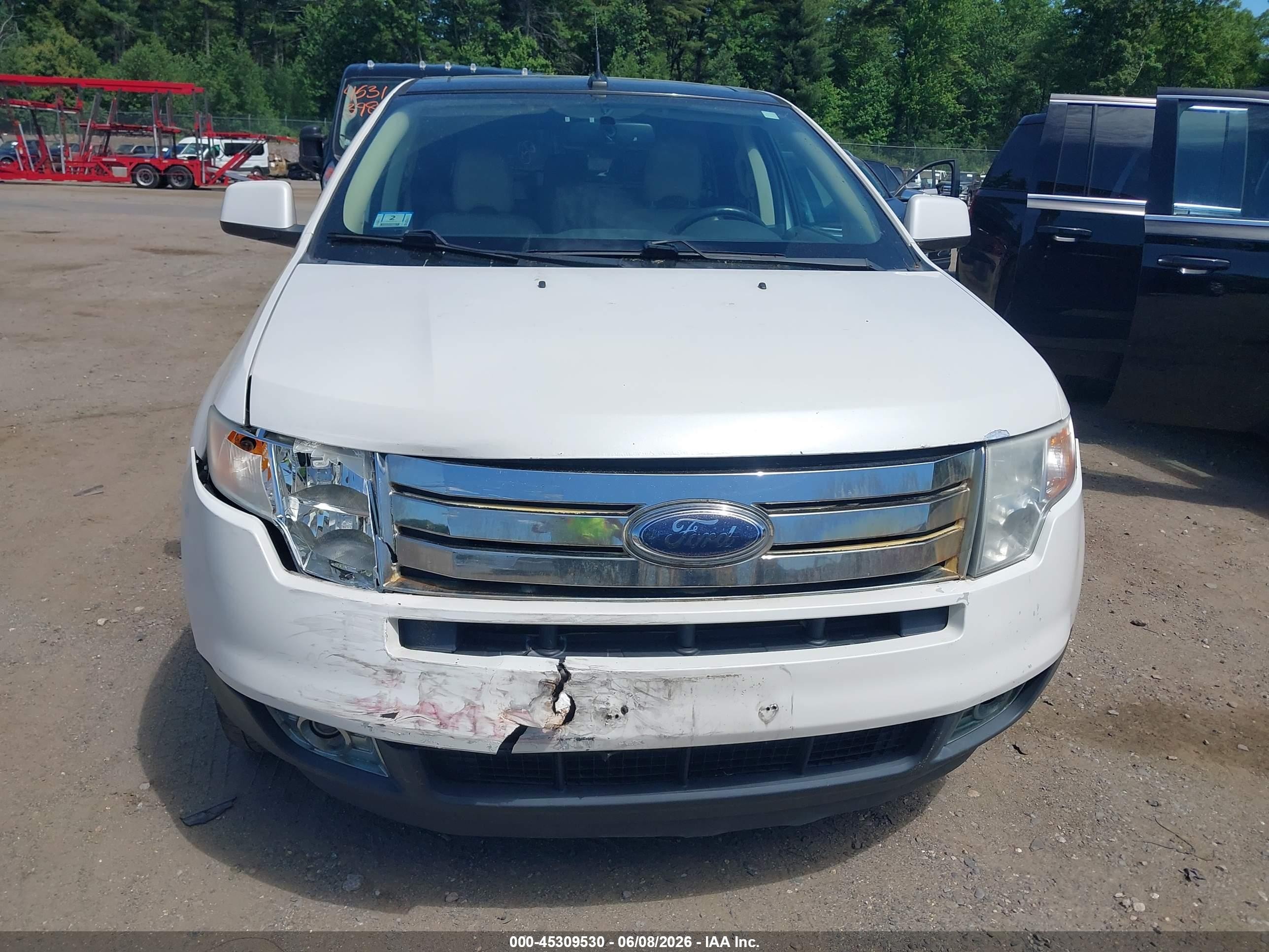 2010 Ford Edge Limited White vin: 2FMDK4KC3ABB17268