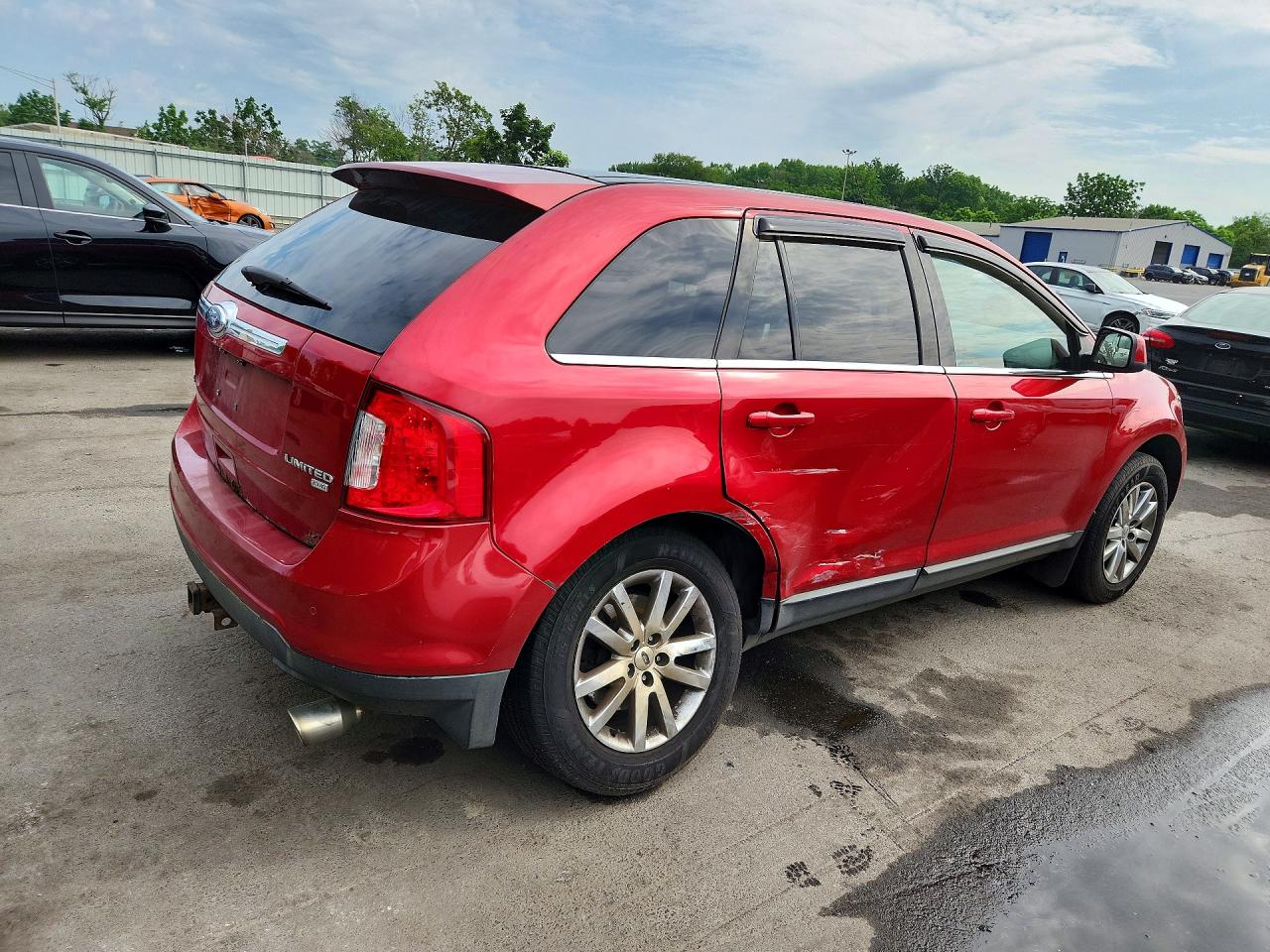 2011 Ford Edge Limited Red vin: 2FMDK4KC3BBA23487