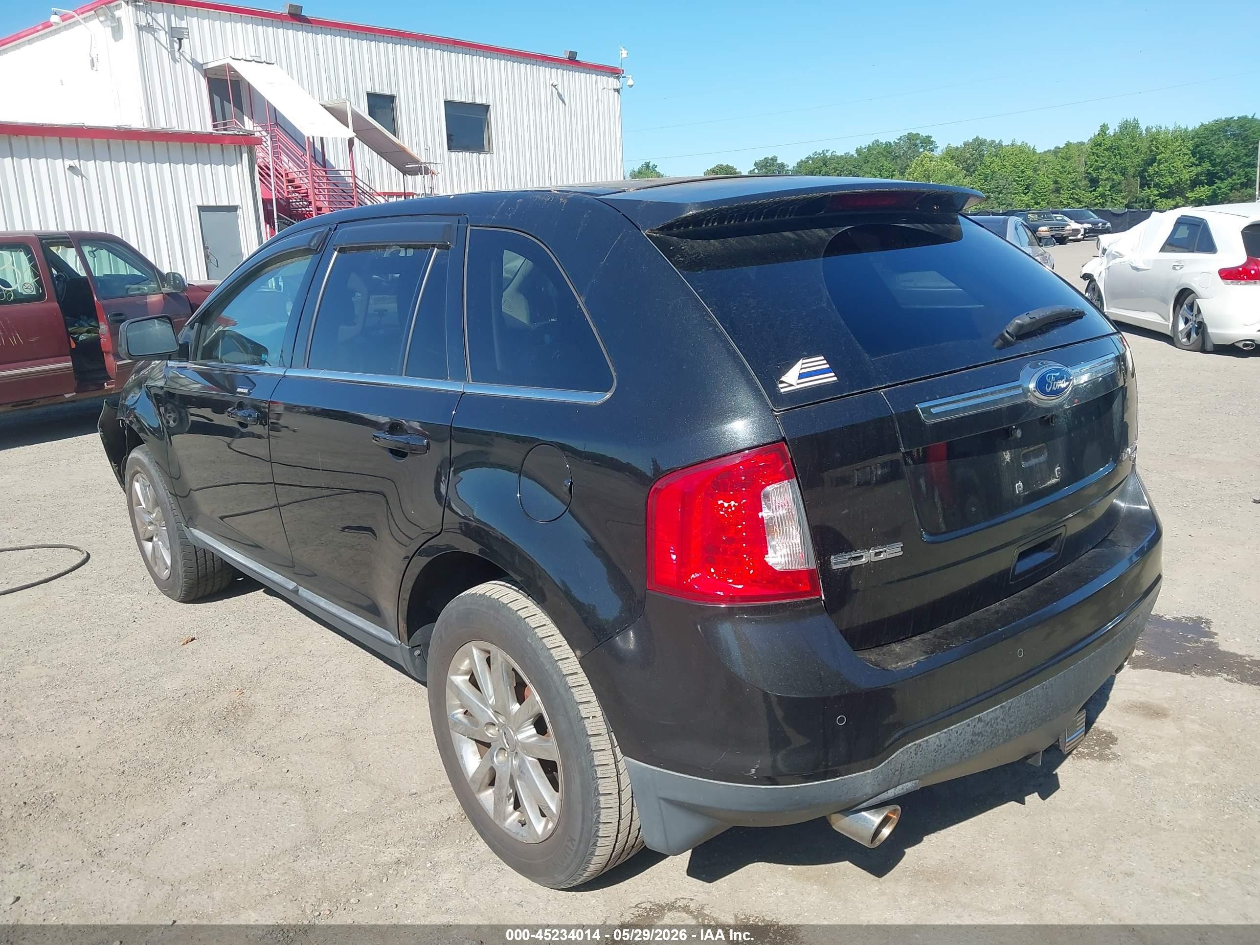 2011 Ford Edge Limited Black vin: 2FMDK4KC3BBA33016