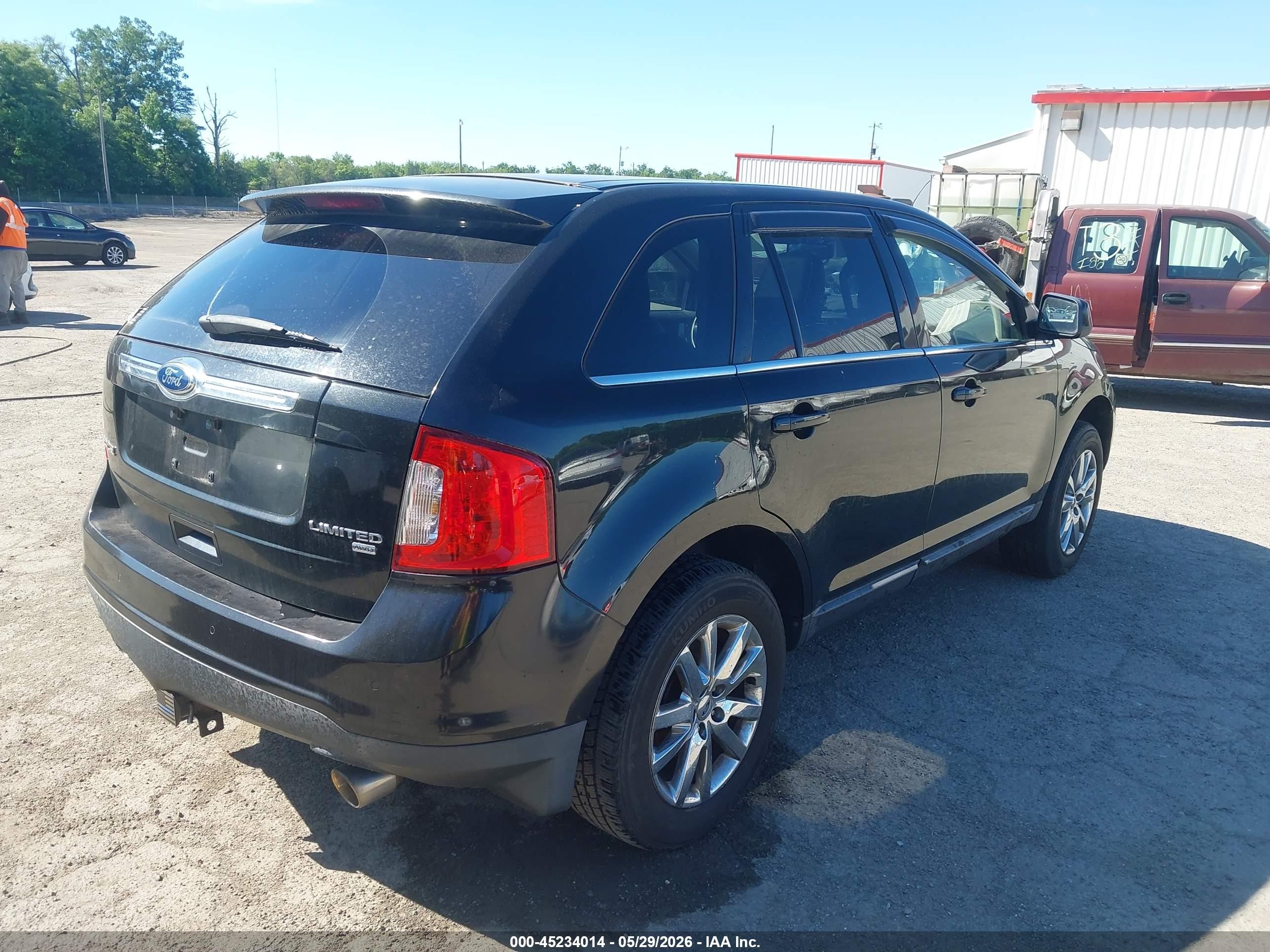 2011 Ford Edge Limited Black vin: 2FMDK4KC3BBA33016