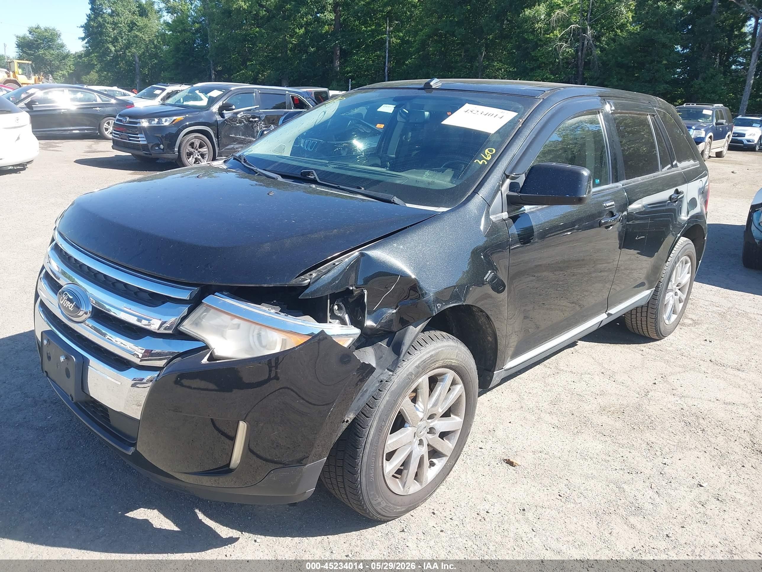 2011 Ford Edge Limited Black vin: 2FMDK4KC3BBA33016