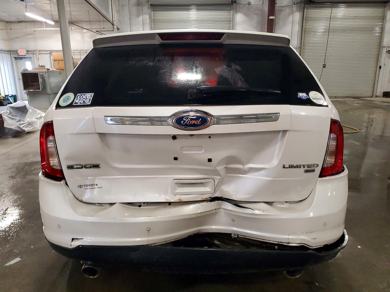 2011 Ford Edge Limited White vin: 2FMDK4KC3BBA43013
