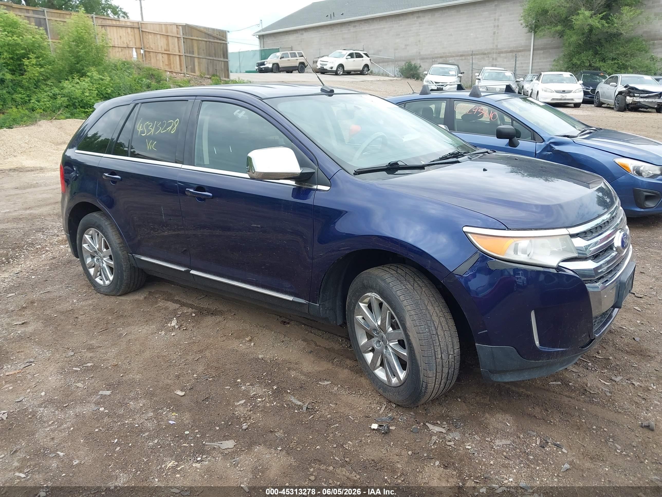 2011 Ford Edge Limited Синий vin: 2FMDK4KC3BBA81566