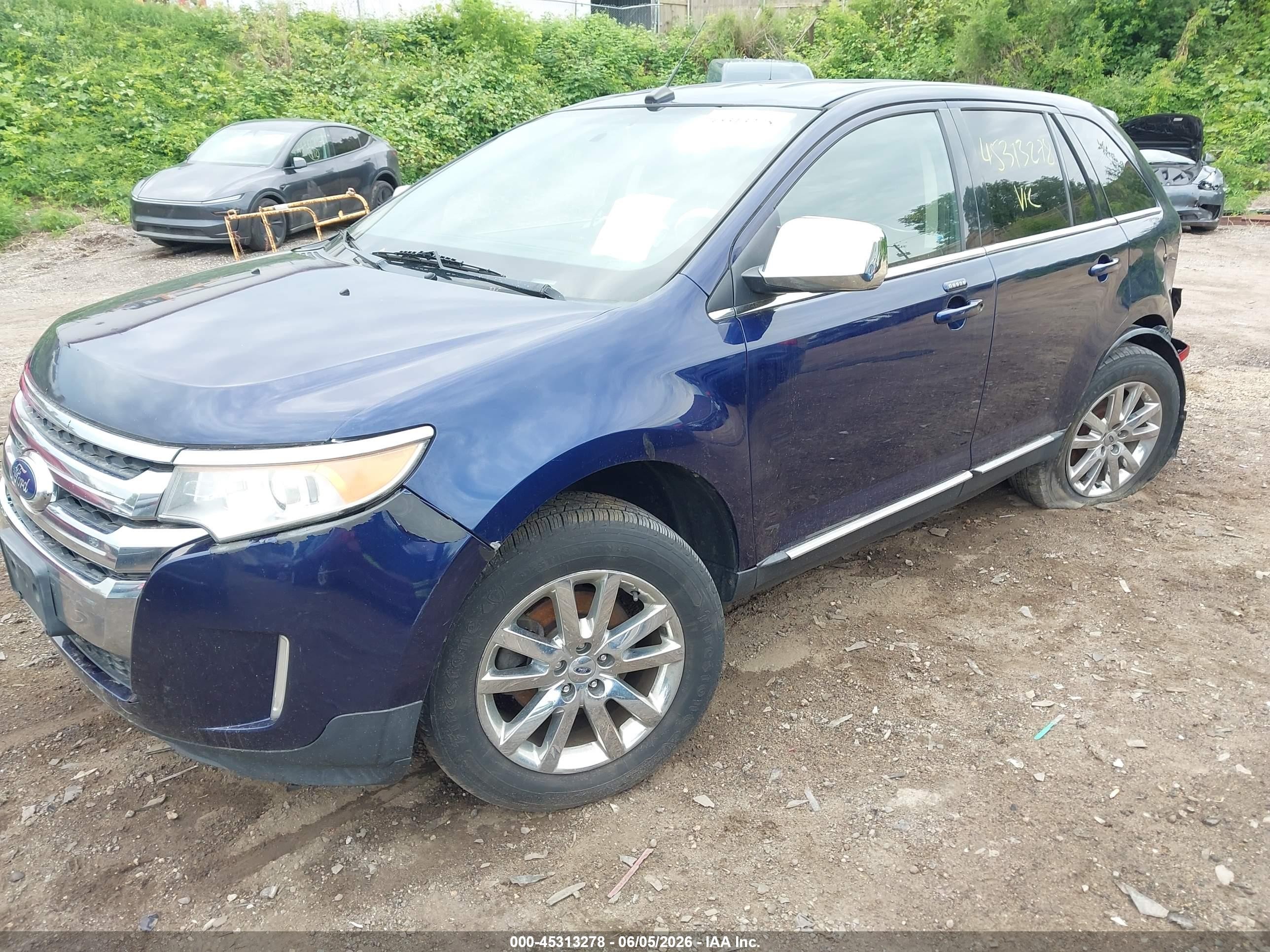 2011 Ford Edge Limited Синий vin: 2FMDK4KC3BBA81566