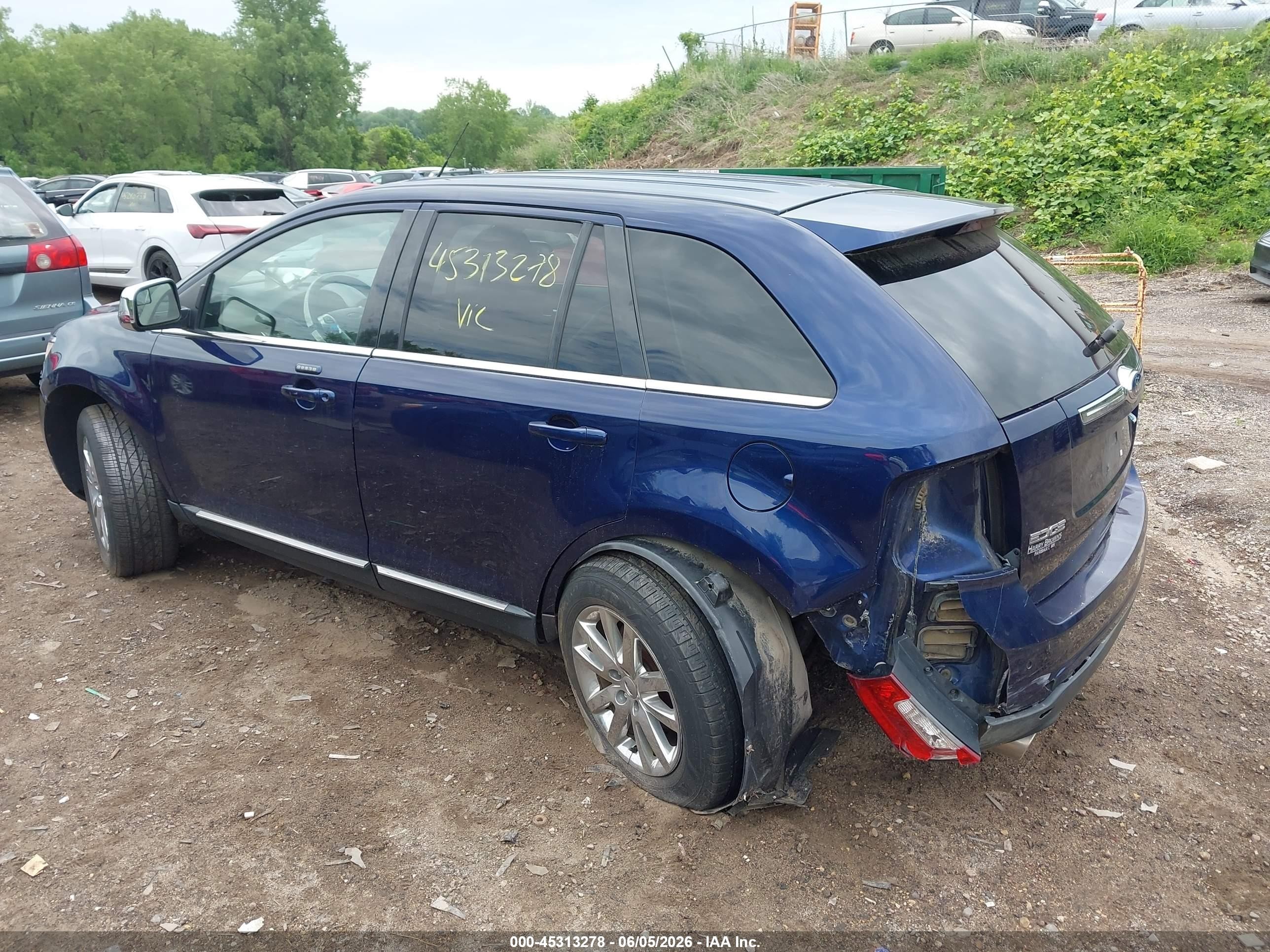 2011 Ford Edge Limited Синий vin: 2FMDK4KC3BBA81566