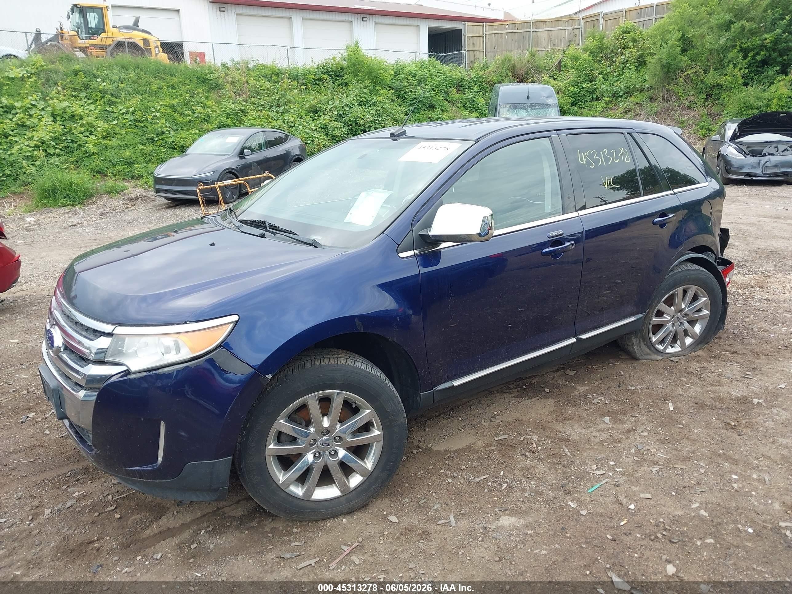 2011 Ford Edge Limited Синий vin: 2FMDK4KC3BBA81566