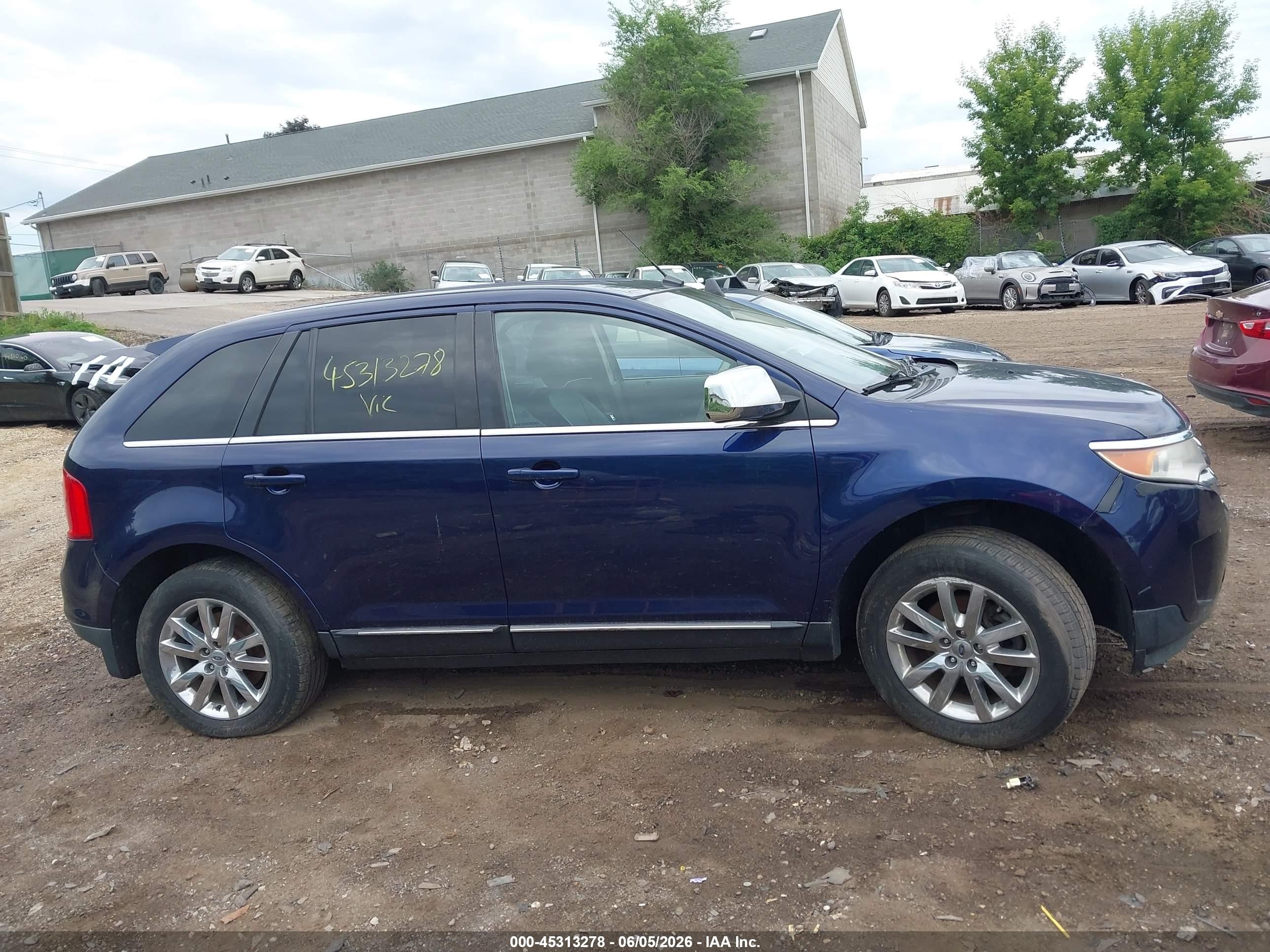 2011 Ford Edge Limited Синий vin: 2FMDK4KC3BBA81566