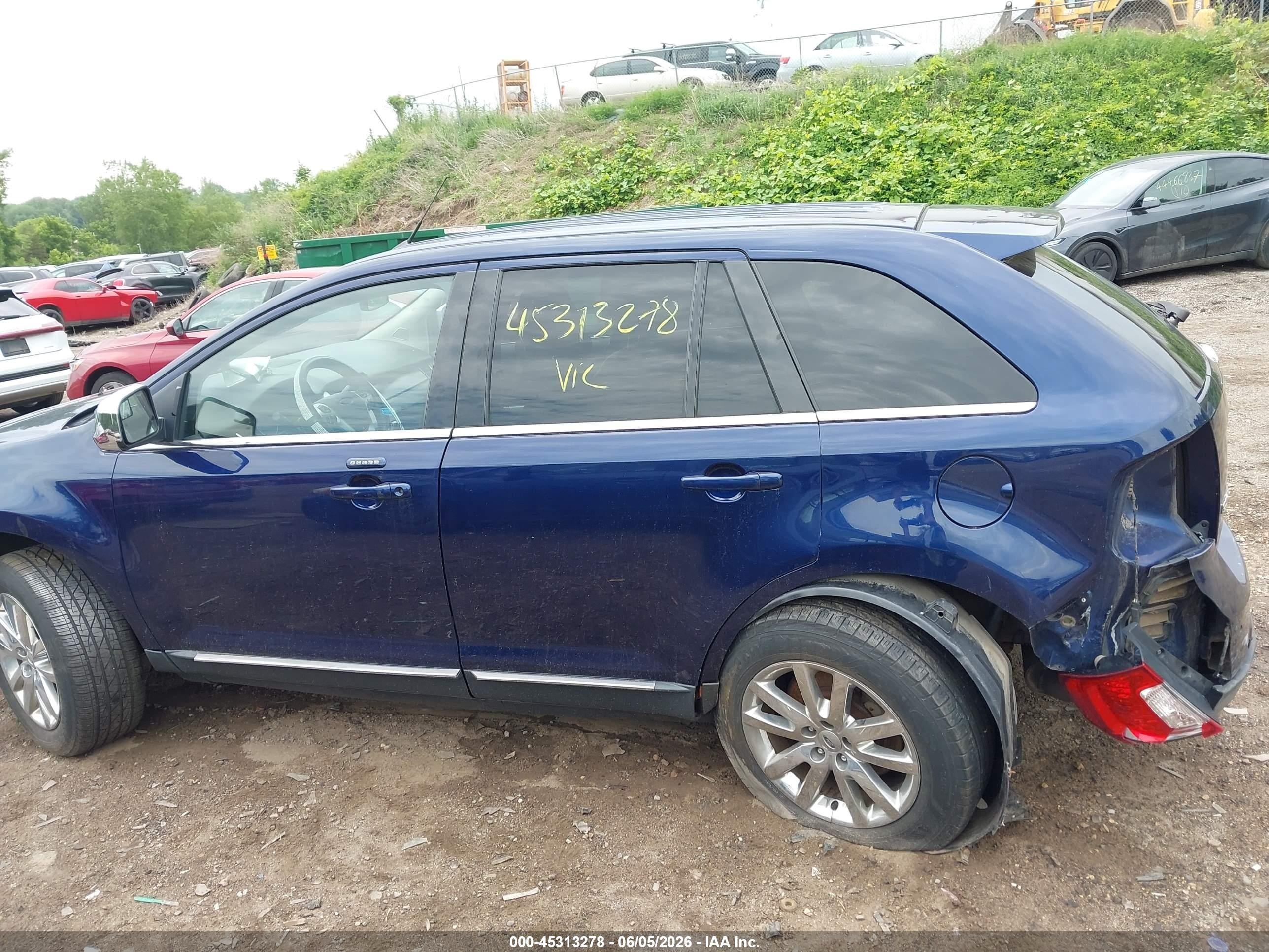 2011 Ford Edge Limited Синий vin: 2FMDK4KC3BBA81566