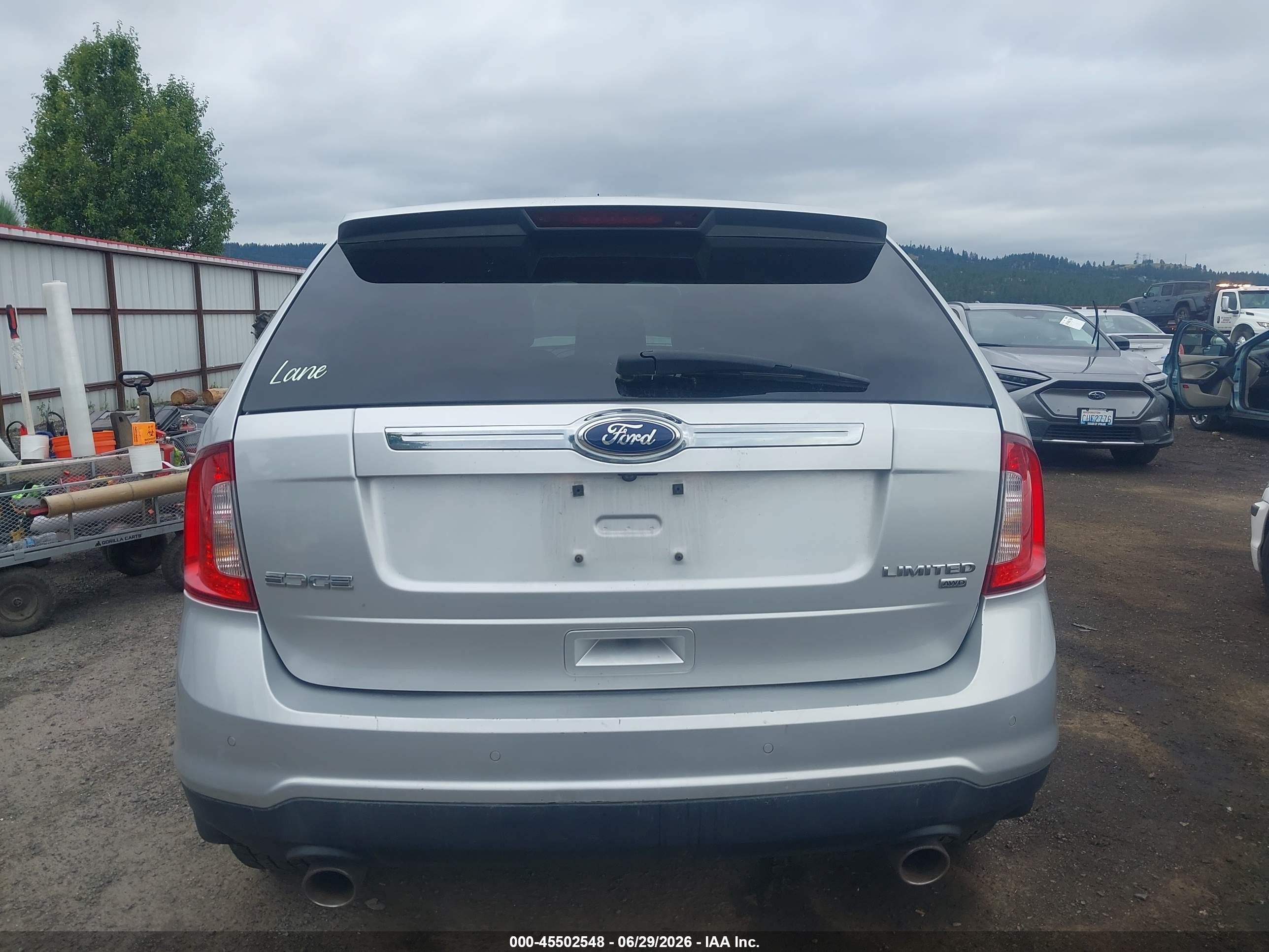 2011 Ford Edge Limited Silver vin: 2FMDK4KC3BBB68500