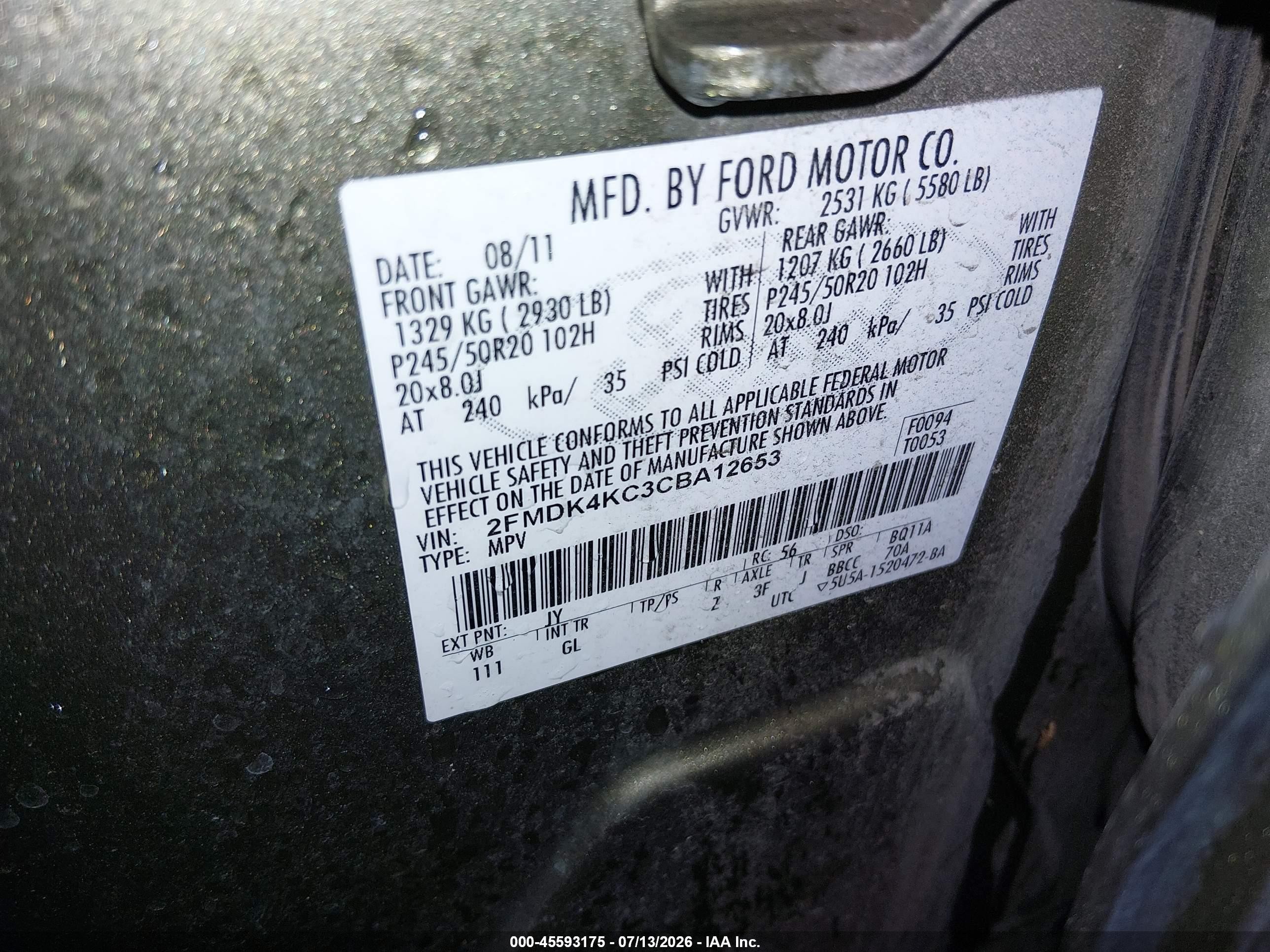2012 Ford Edge Limited Brown vin: 2FMDK4KC3CBA12653