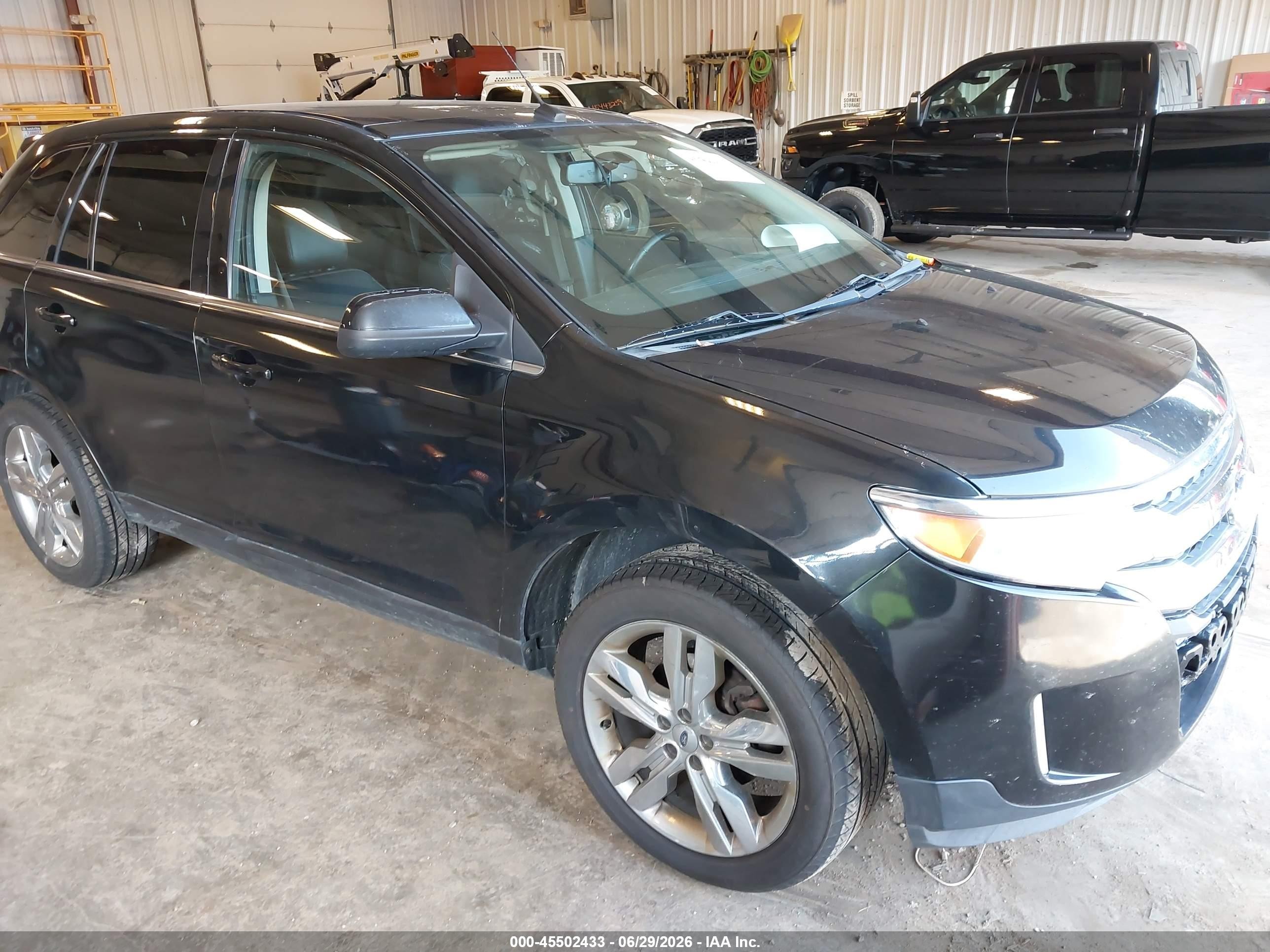 2012 Ford Edge Limited Black vin: 2FMDK4KC3CBA72352