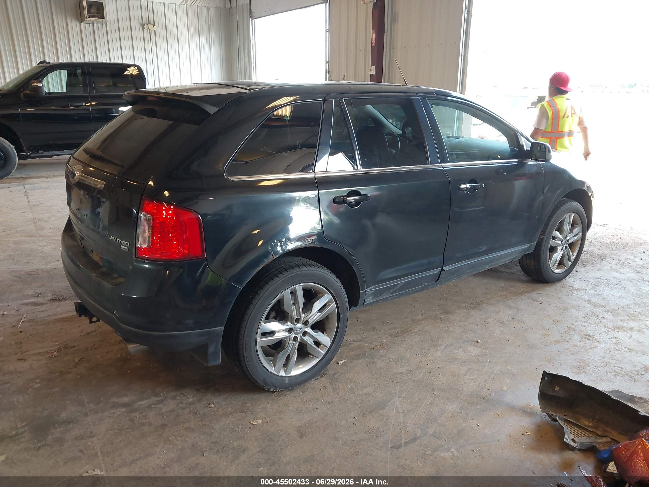 2012 Ford Edge Limited Black vin: 2FMDK4KC3CBA72352