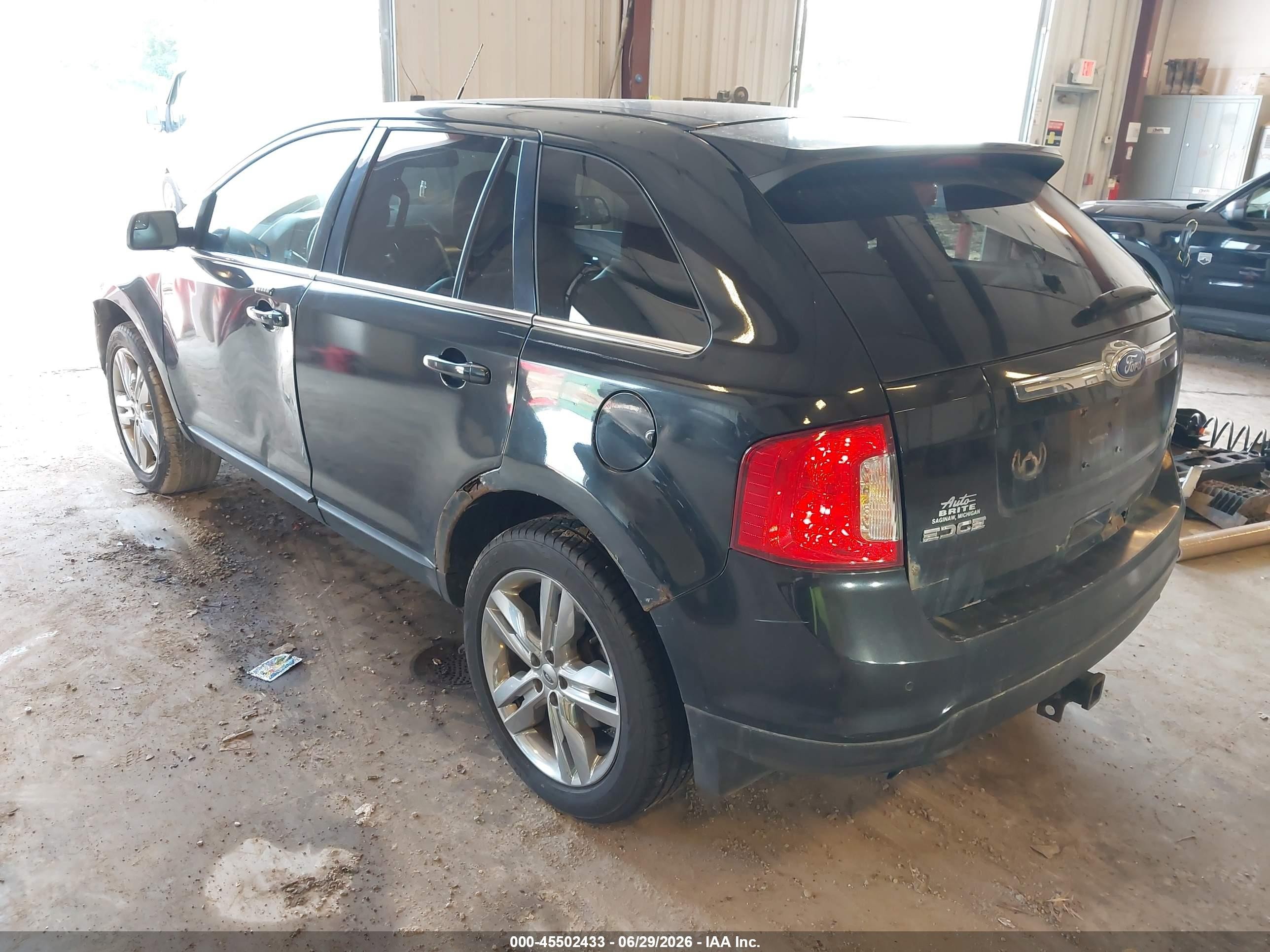 2012 Ford Edge Limited Black vin: 2FMDK4KC3CBA72352