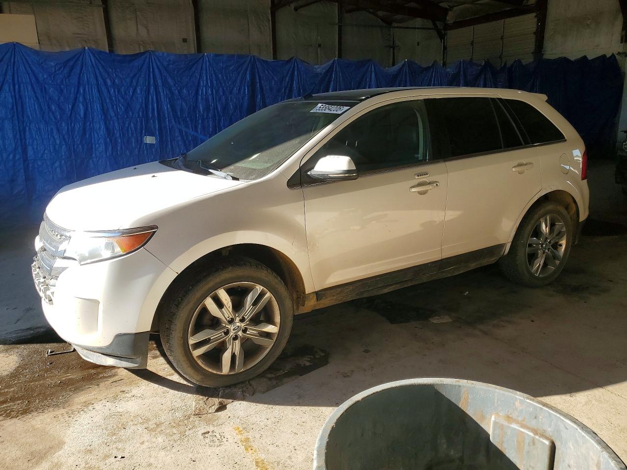 2013 Ford Edge Limited White vin: 2FMDK4KC3DBA15781