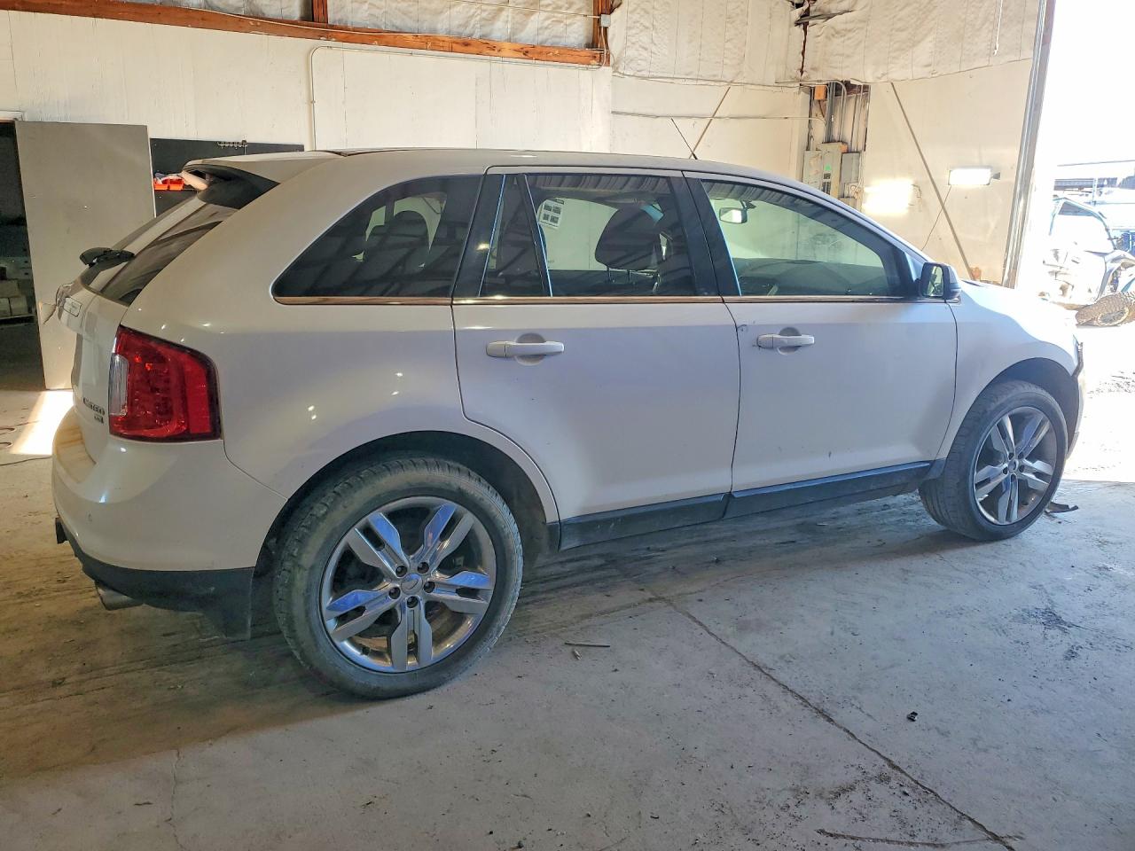 2013 Ford Edge Limited White vin: 2FMDK4KC3DBA15781