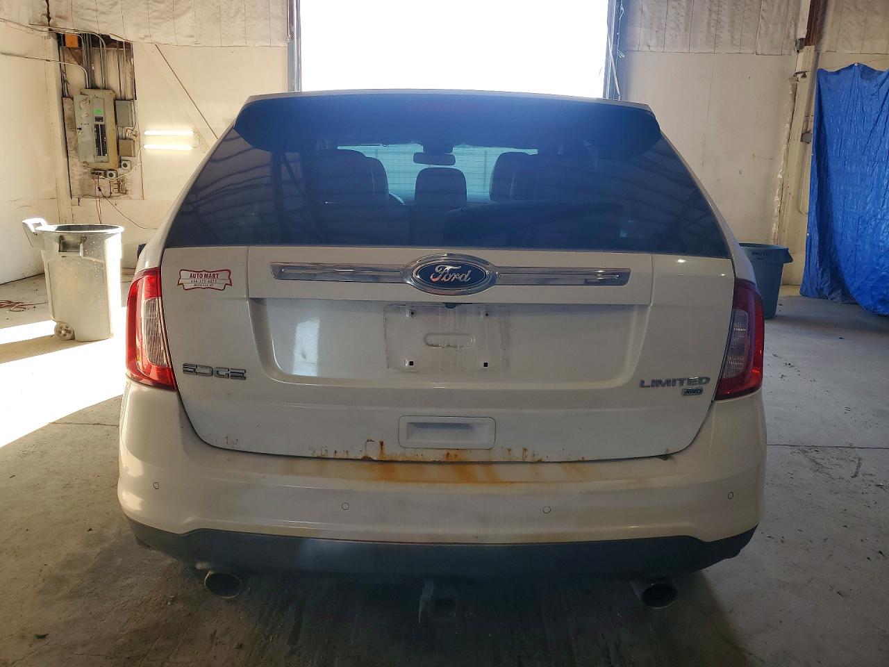 2013 Ford Edge Limited White vin: 2FMDK4KC3DBA15781