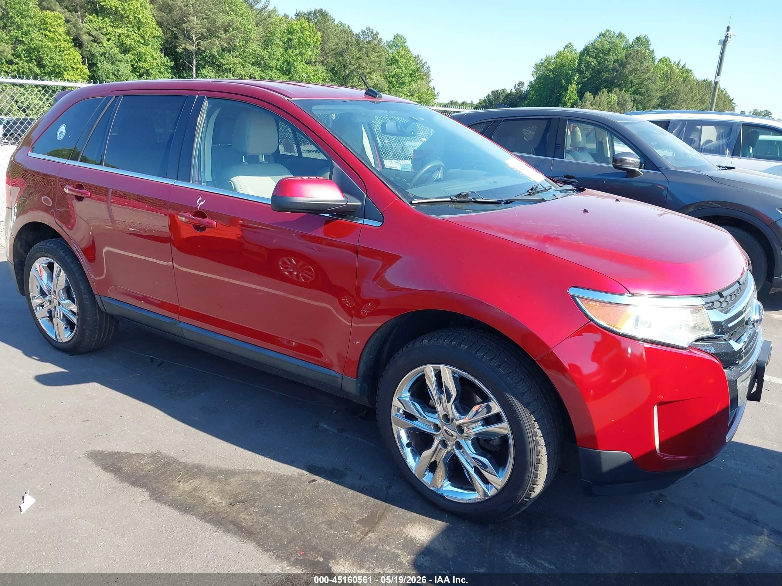 2013 Ford Edge Limited Red vin: 2FMDK4KC3DBA28529