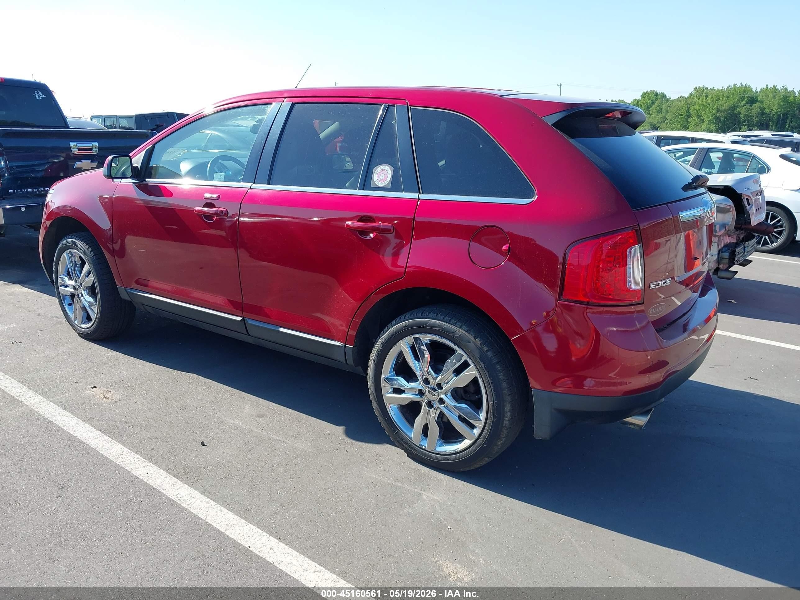 2013 Ford Edge Limited Red vin: 2FMDK4KC3DBA28529