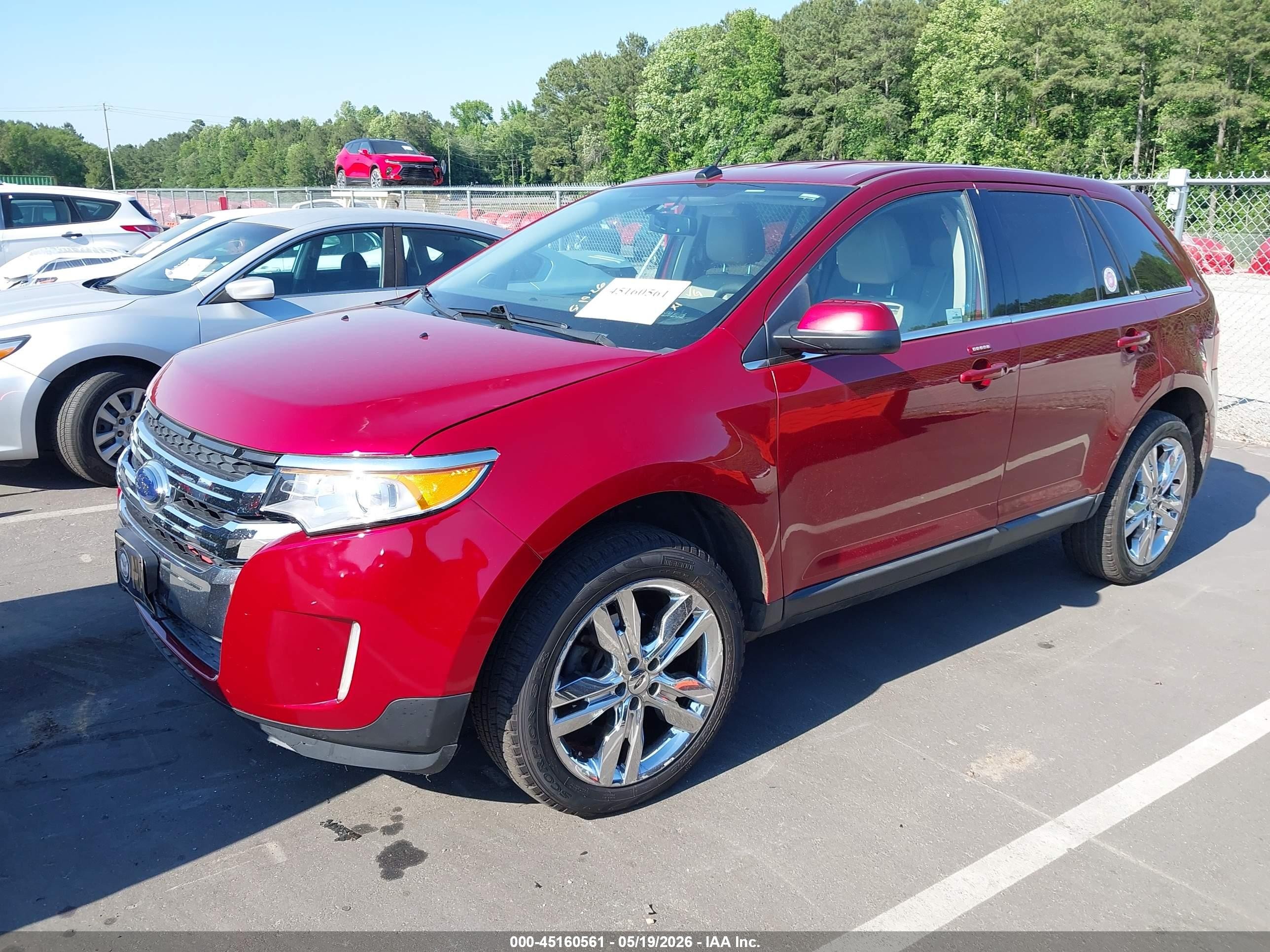 2013 Ford Edge Limited Red vin: 2FMDK4KC3DBA28529