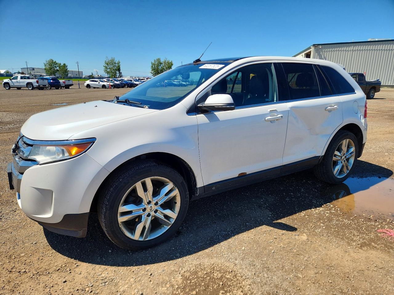 2013 Ford Edge Limited White vin: 2FMDK4KC3DBC35633