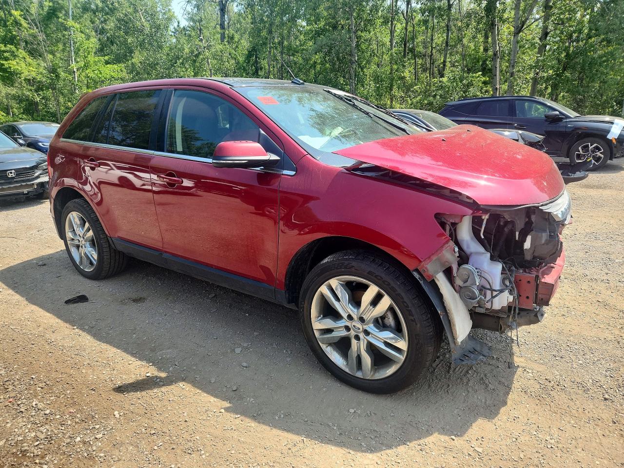 2013 Ford Edge Limited Red vin: 2FMDK4KC3DBC62993