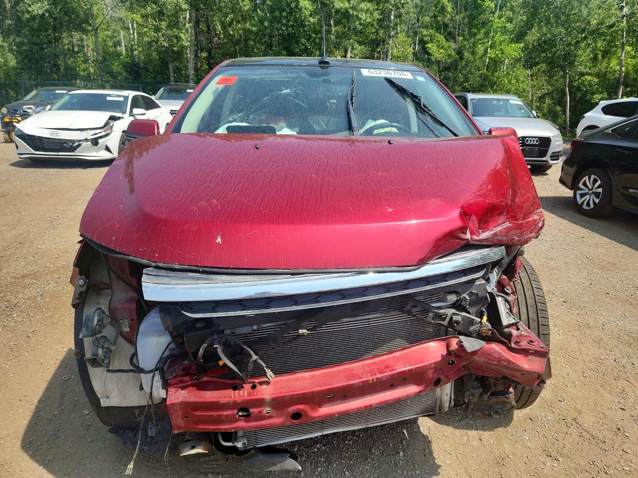 2013 Ford Edge Limited Red vin: 2FMDK4KC3DBC62993