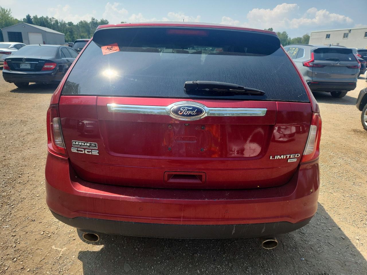 2013 Ford Edge Limited Red vin: 2FMDK4KC3DBC62993