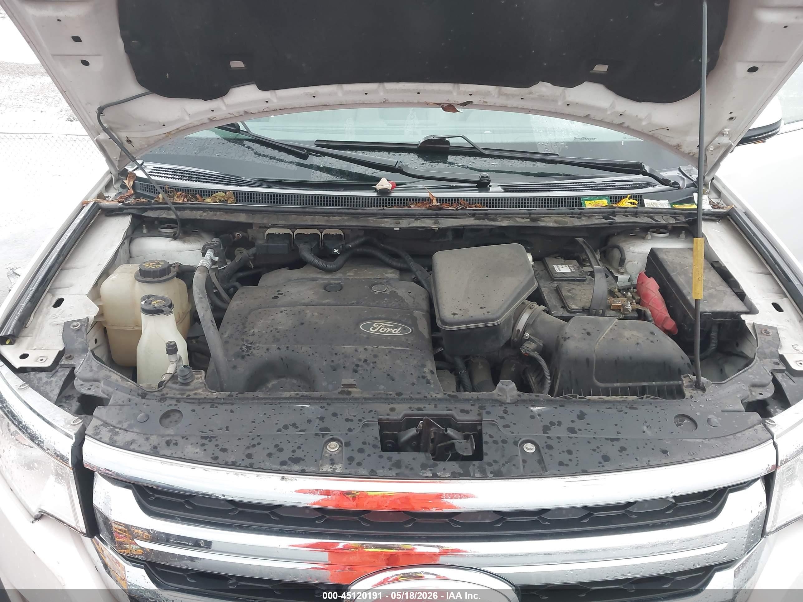 2013 Ford Edge Limited White vin: 2FMDK4KC3DBC84332