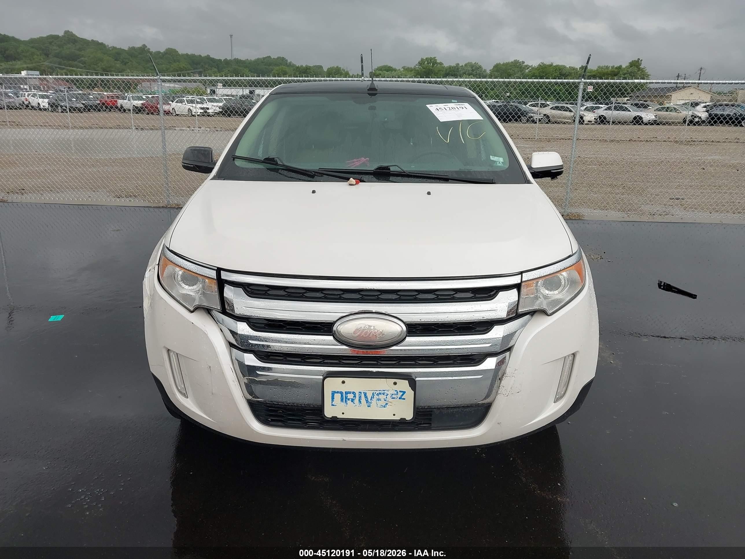 2013 Ford Edge Limited White vin: 2FMDK4KC3DBC84332
