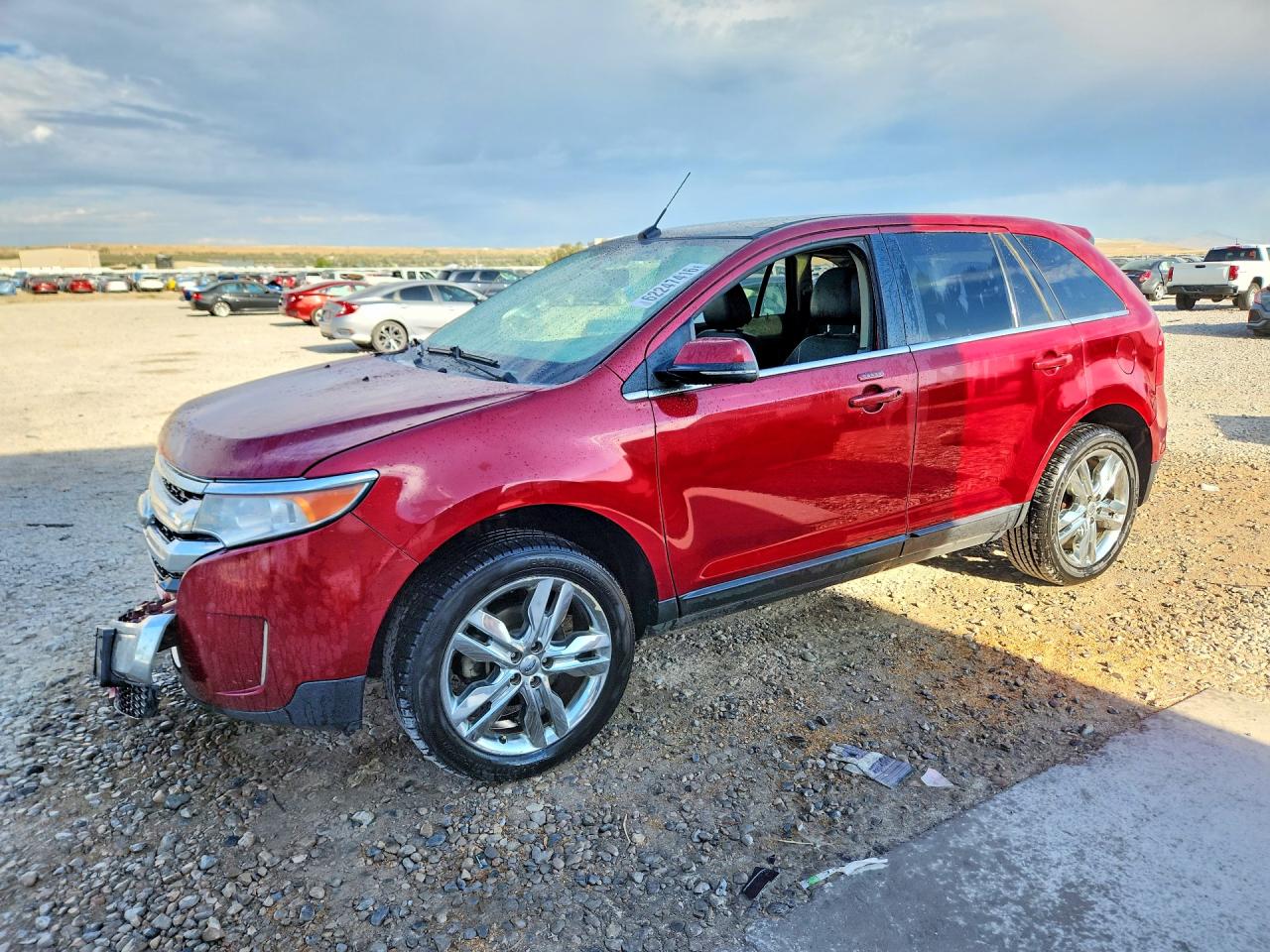 2013 Ford Edge Limited Burgundy vin: 2FMDK4KC3DBE07501