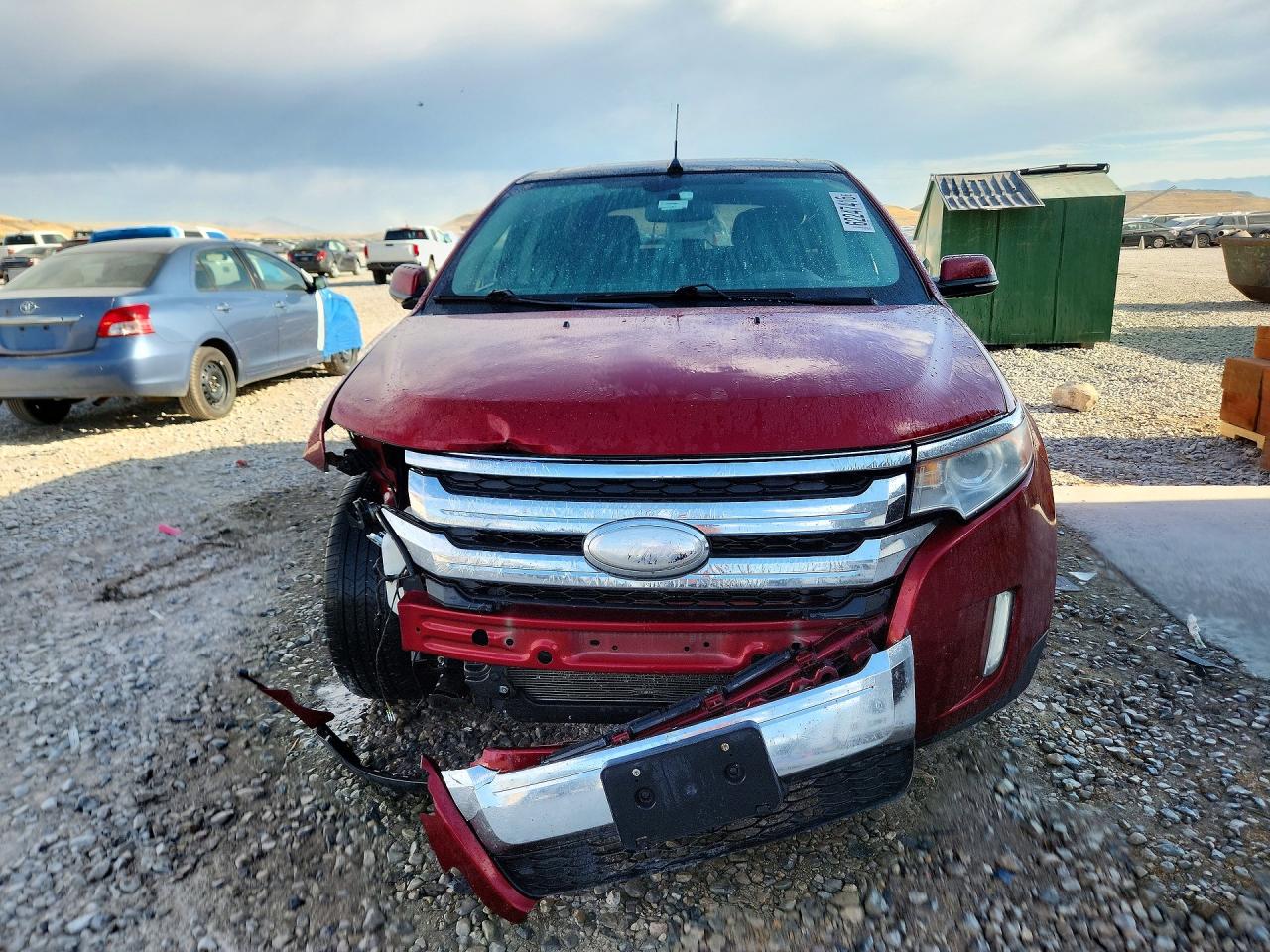 2013 Ford Edge Limited Burgundy vin: 2FMDK4KC3DBE07501