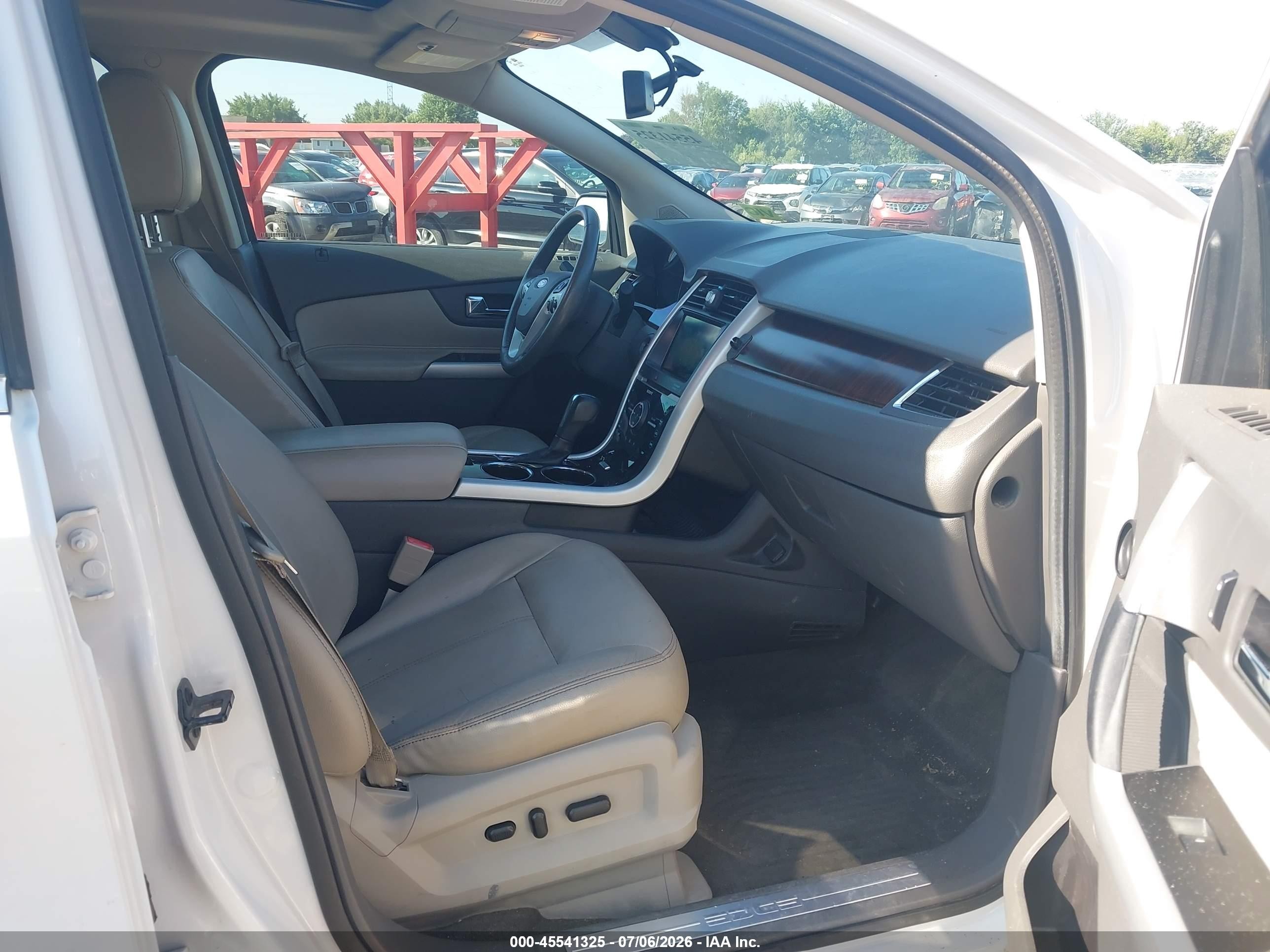 2014 Ford Edge Limited White vin: 2FMDK4KC3EBA91826