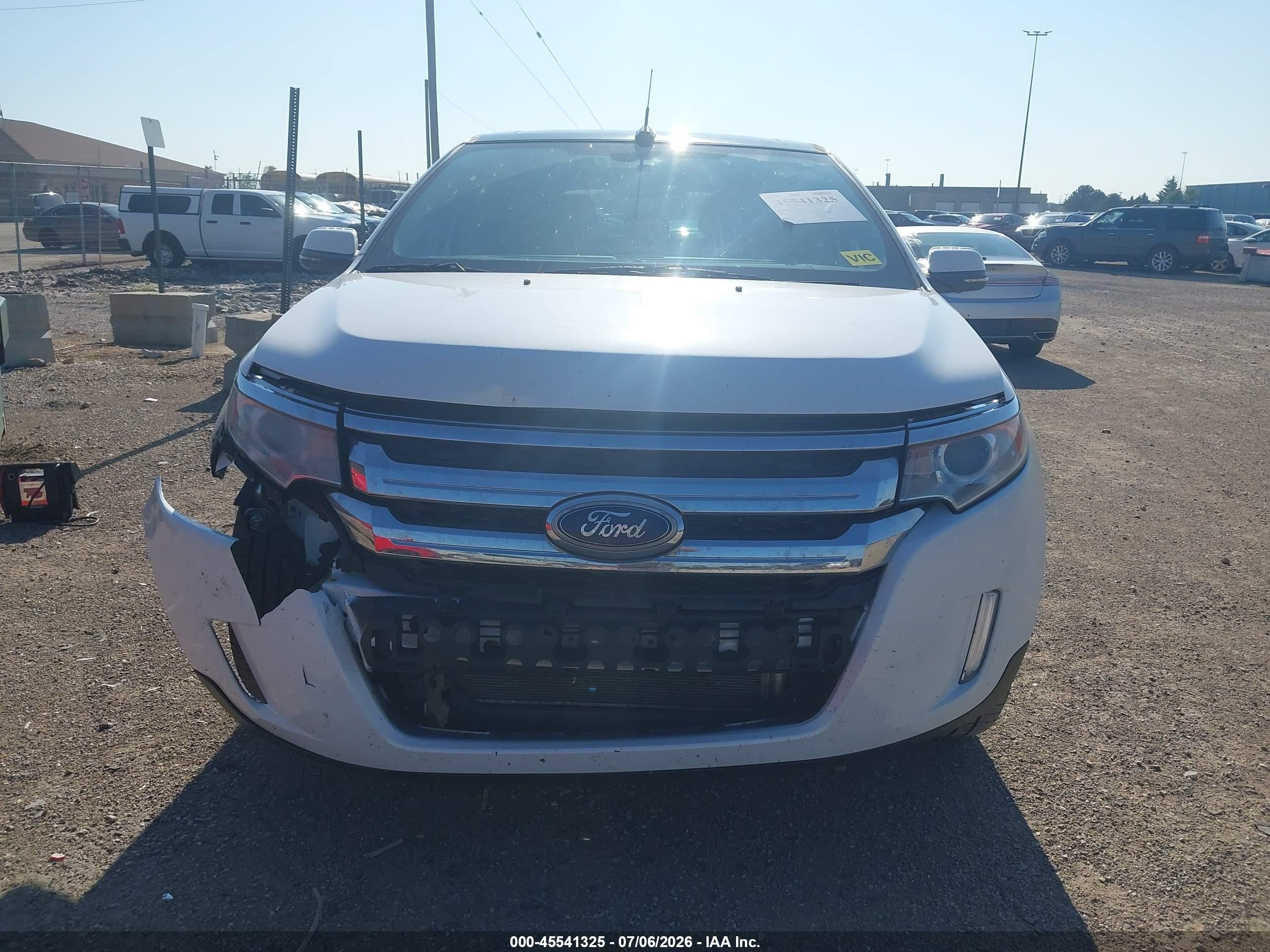 2014 Ford Edge Limited White vin: 2FMDK4KC3EBA91826