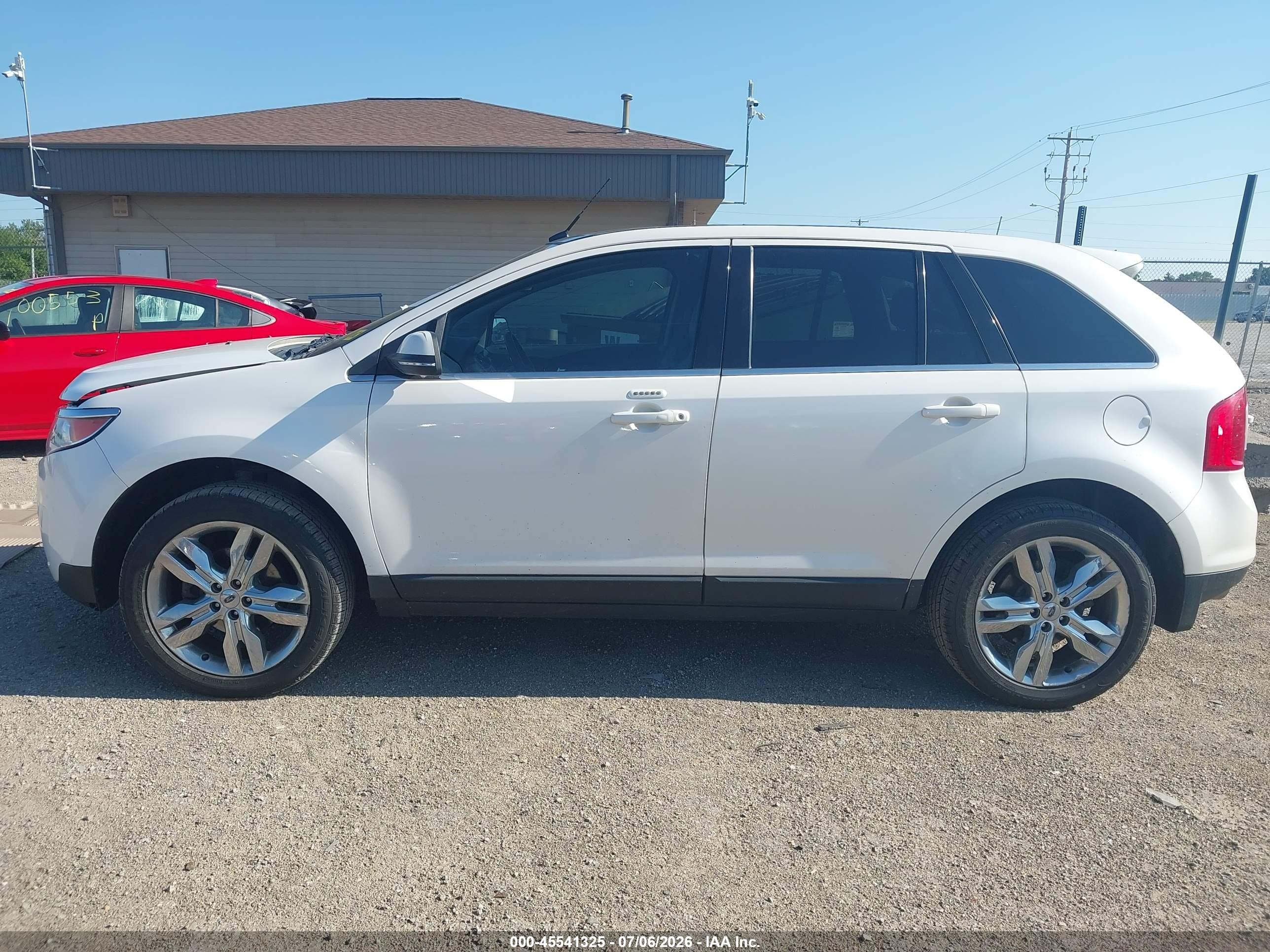 2014 Ford Edge Limited White vin: 2FMDK4KC3EBA91826