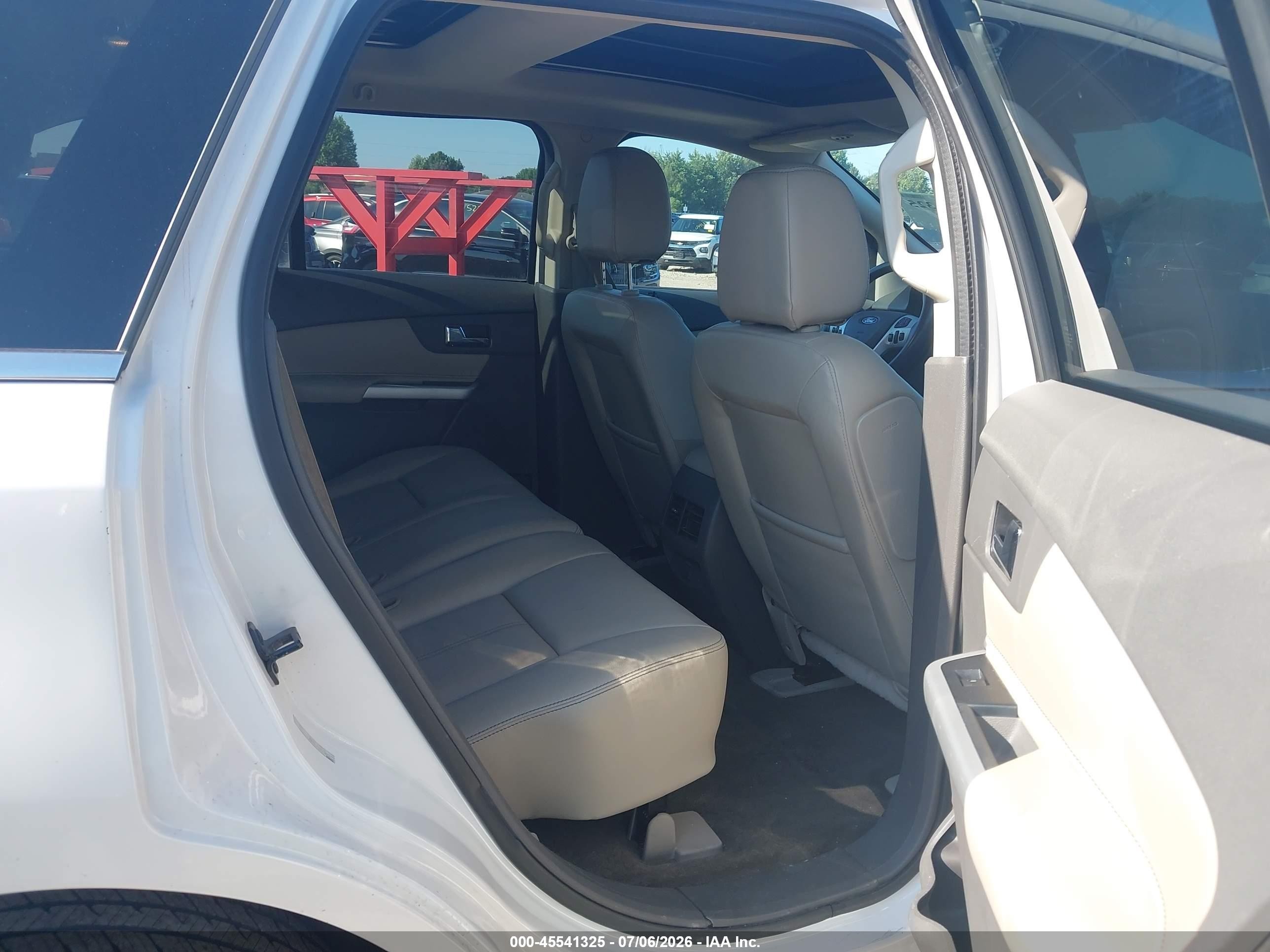 2014 Ford Edge Limited White vin: 2FMDK4KC3EBA91826