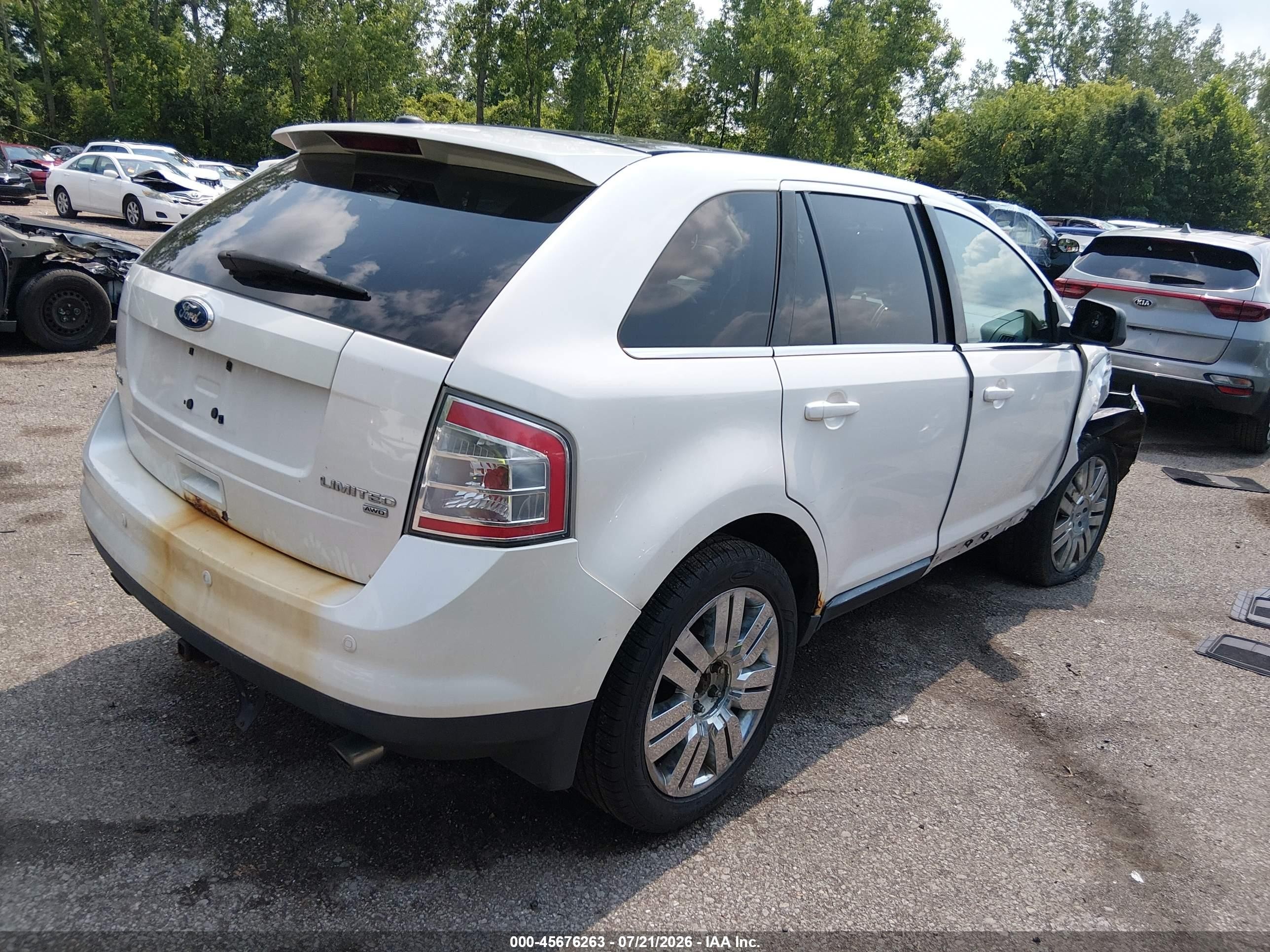 2010 Ford Edge Limited Белый vin: 2FMDK4KC4ABB25105