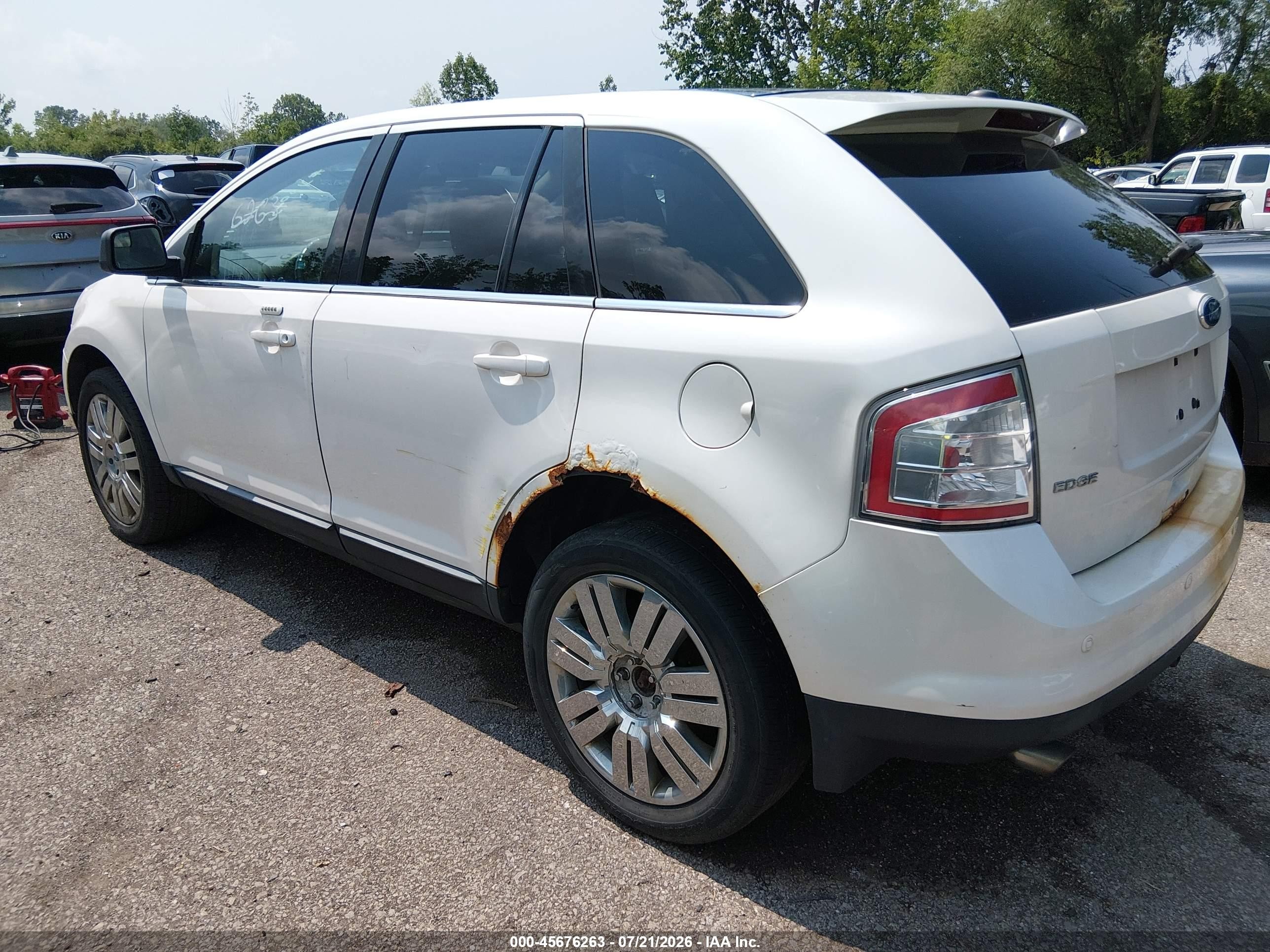 2010 Ford Edge Limited Белый vin: 2FMDK4KC4ABB25105